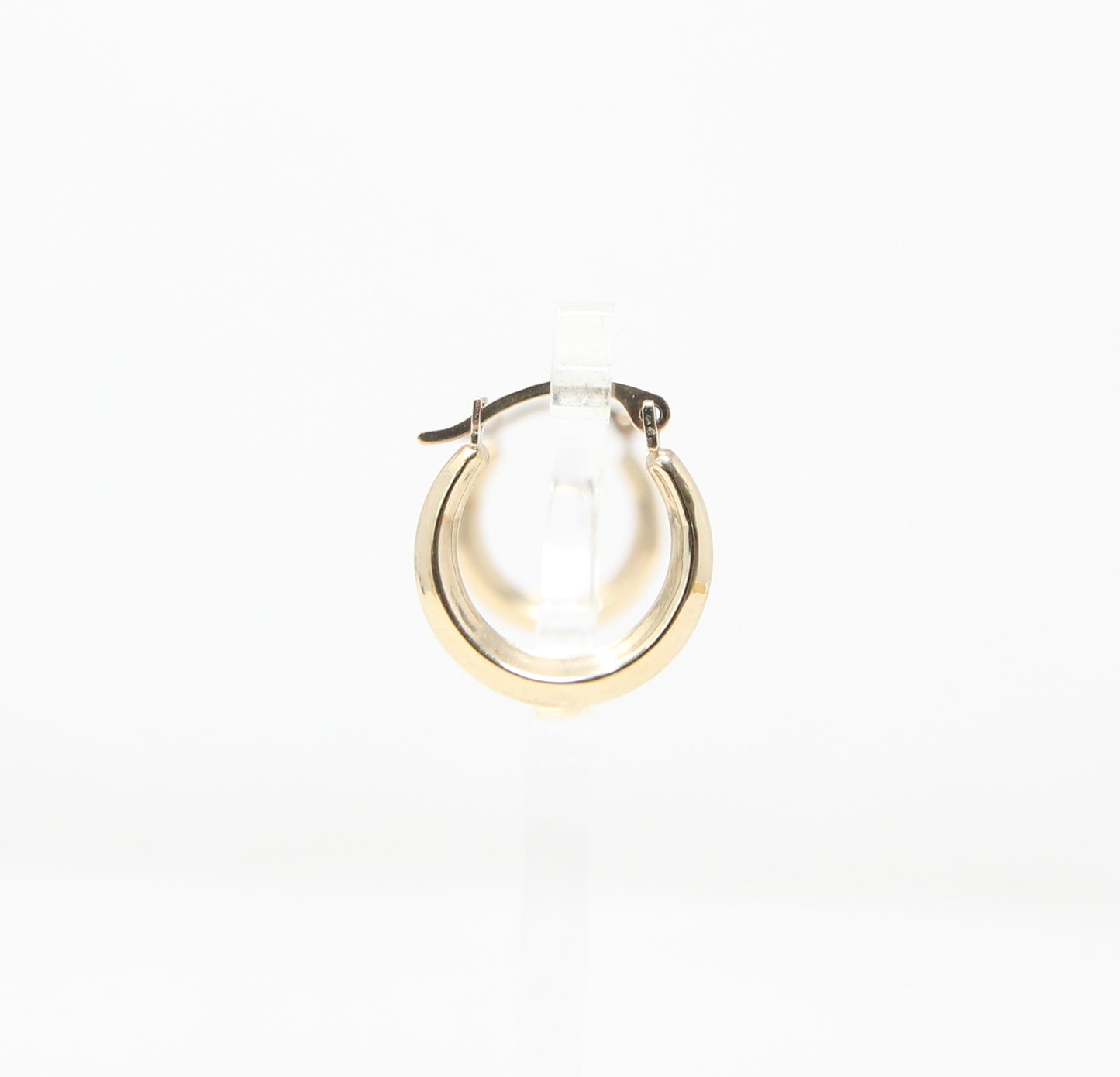 Vintage Hallmarked Solid 9ct 9k Gold Plain Hoop Earrings Hoops