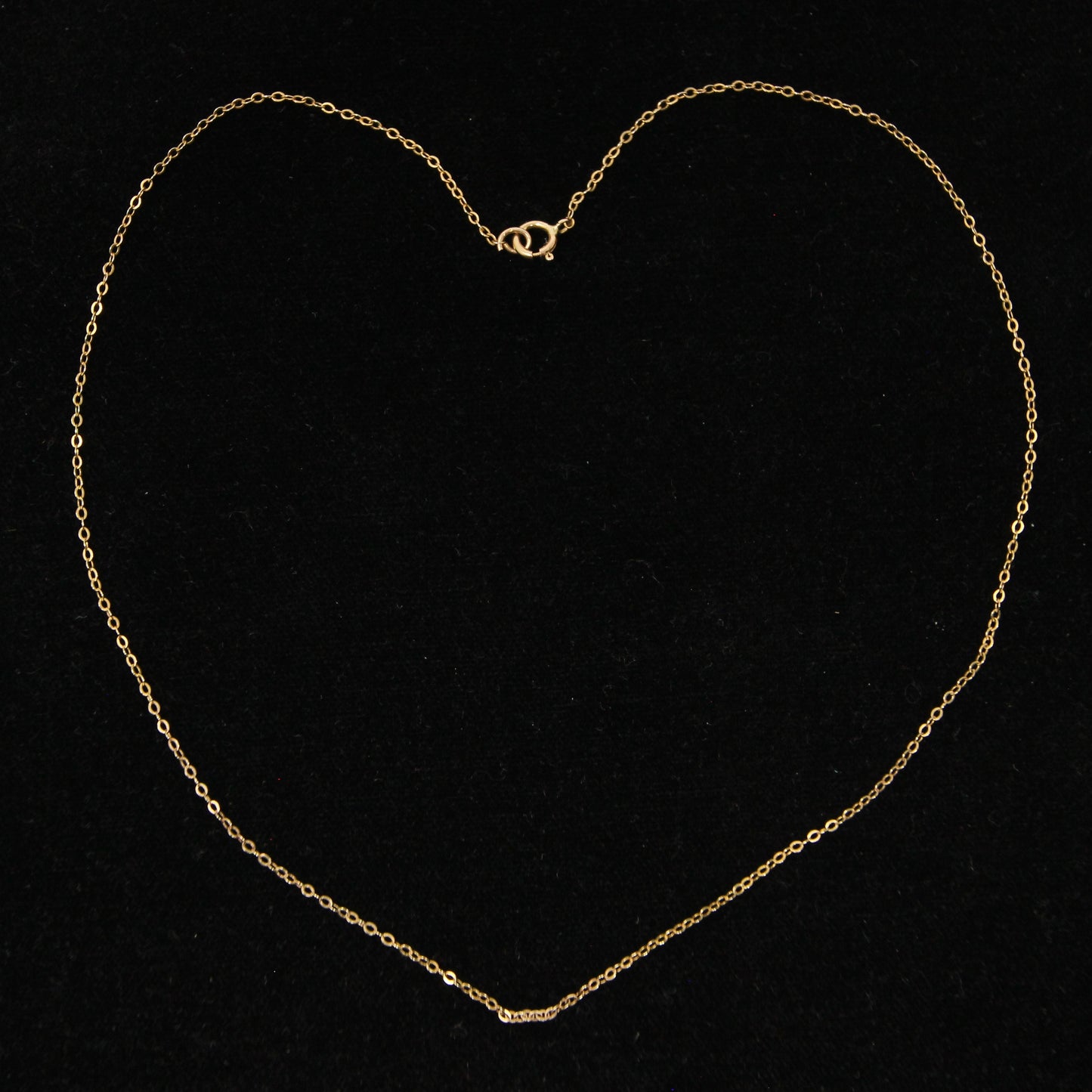 Vintage Hallmarked Solid 9ct 9k Gold Trace Belcher Chain Necklace 15''