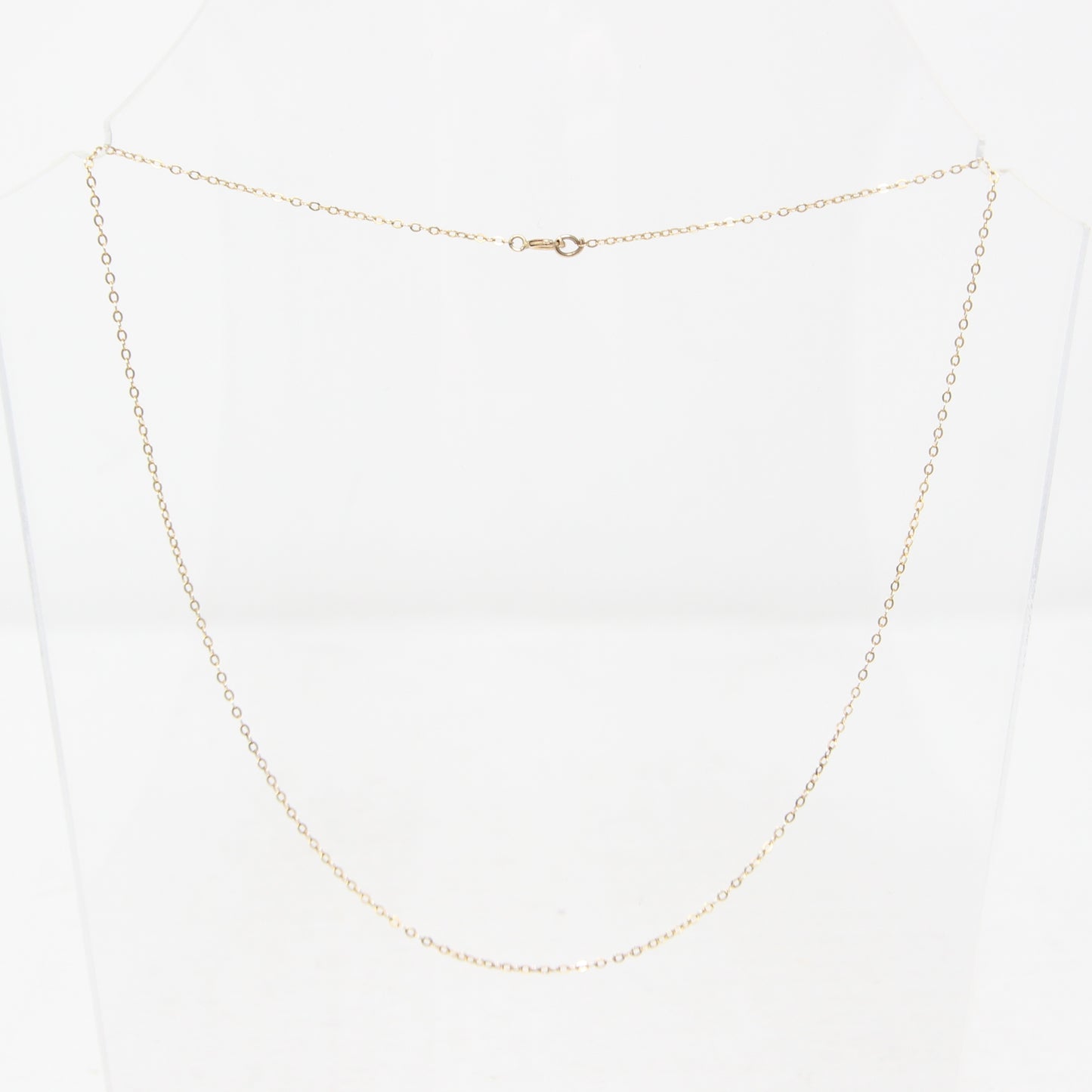 Vintage Hallmarked Solid 9ct 9k Gold Trace Belcher Chain Necklace 15''