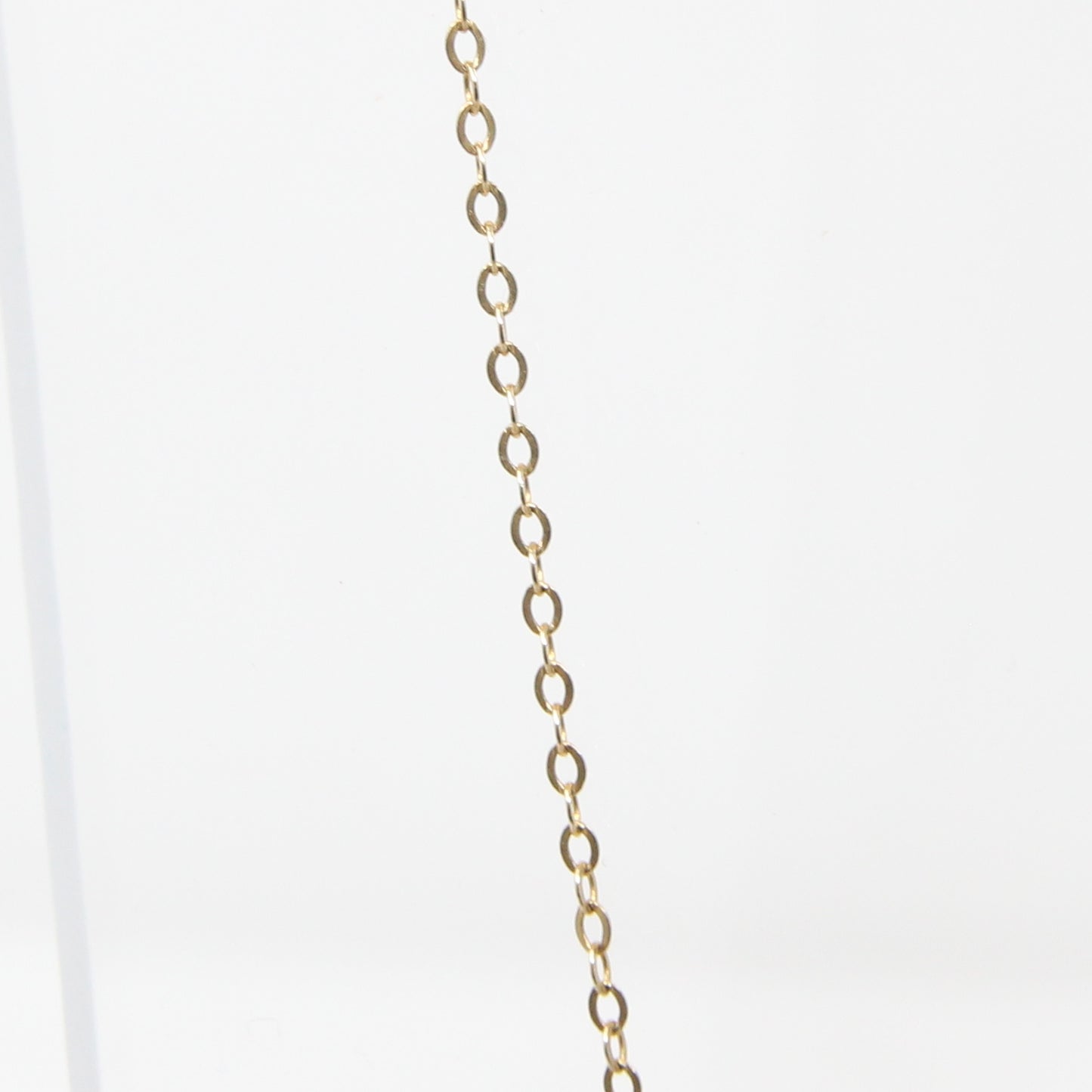 Vintage Hallmarked Solid 9ct 9k Gold Trace Belcher Chain Necklace 15''