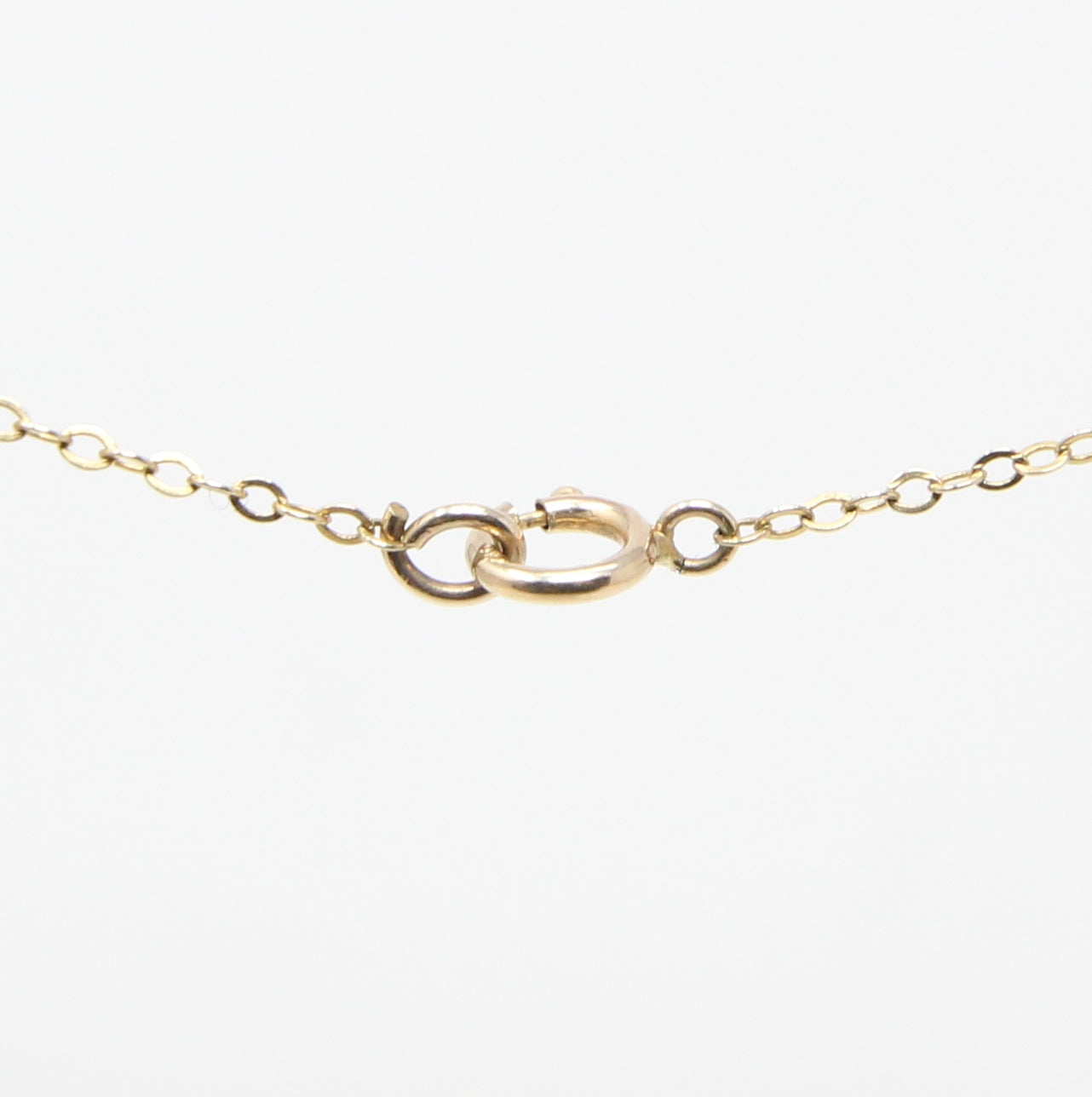 Vintage Hallmarked Solid 9ct 9k Gold Trace Belcher Chain Necklace 15''