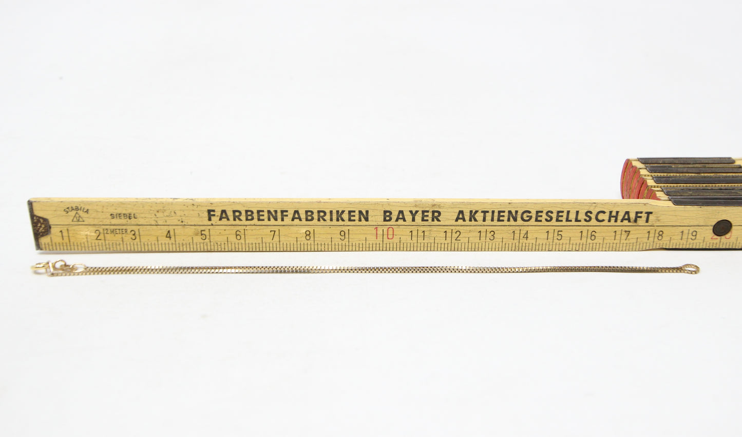 Vintage 1978 Hallmarked Solid 9ct 9k Gold Box Chain Necklace 14.5''