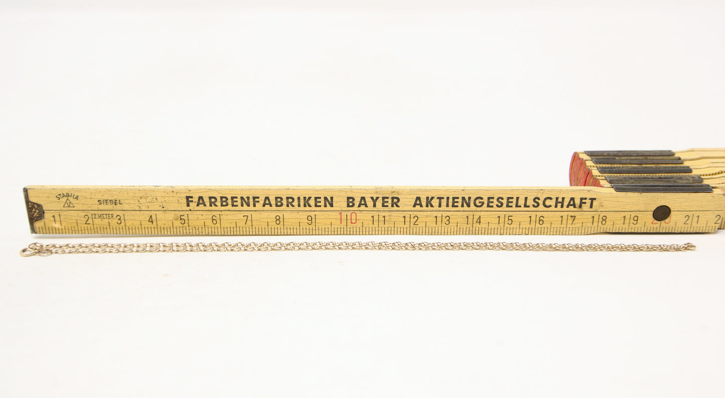 Vintage 1985 Hallmarked Solid 9ct 9k Gold Loose Rope Chain Necklace 16''