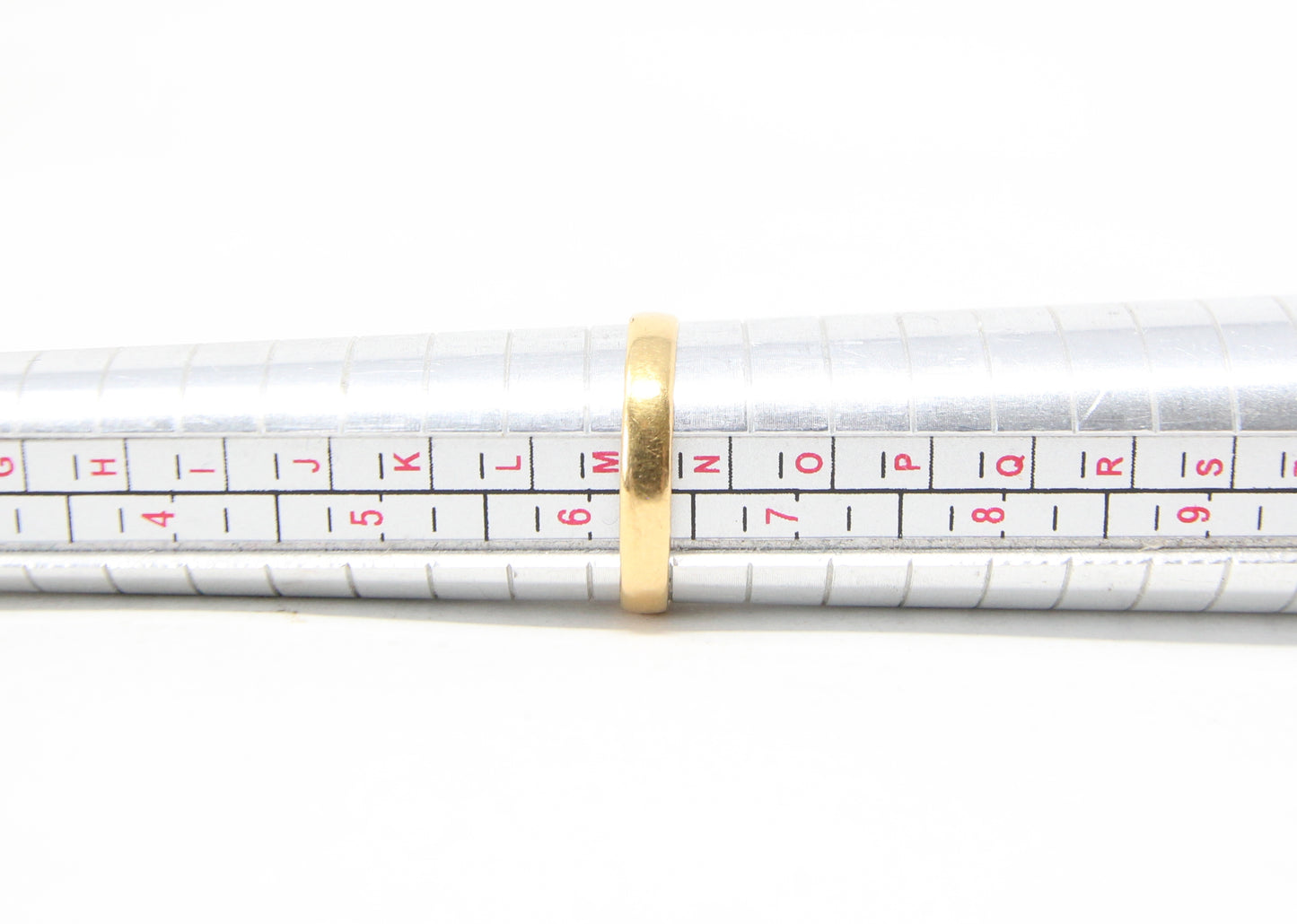 Antique Victorian 1881 Hallmarked Solid 22ct 22k Gold Wedding Stacker Band Ring Size M