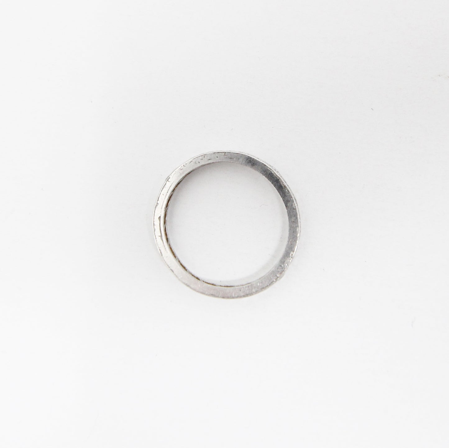 Antique Art Deco Solid 18ct White Gold 0.7Ct Diamond Full Eternity Ring Size N Vintage