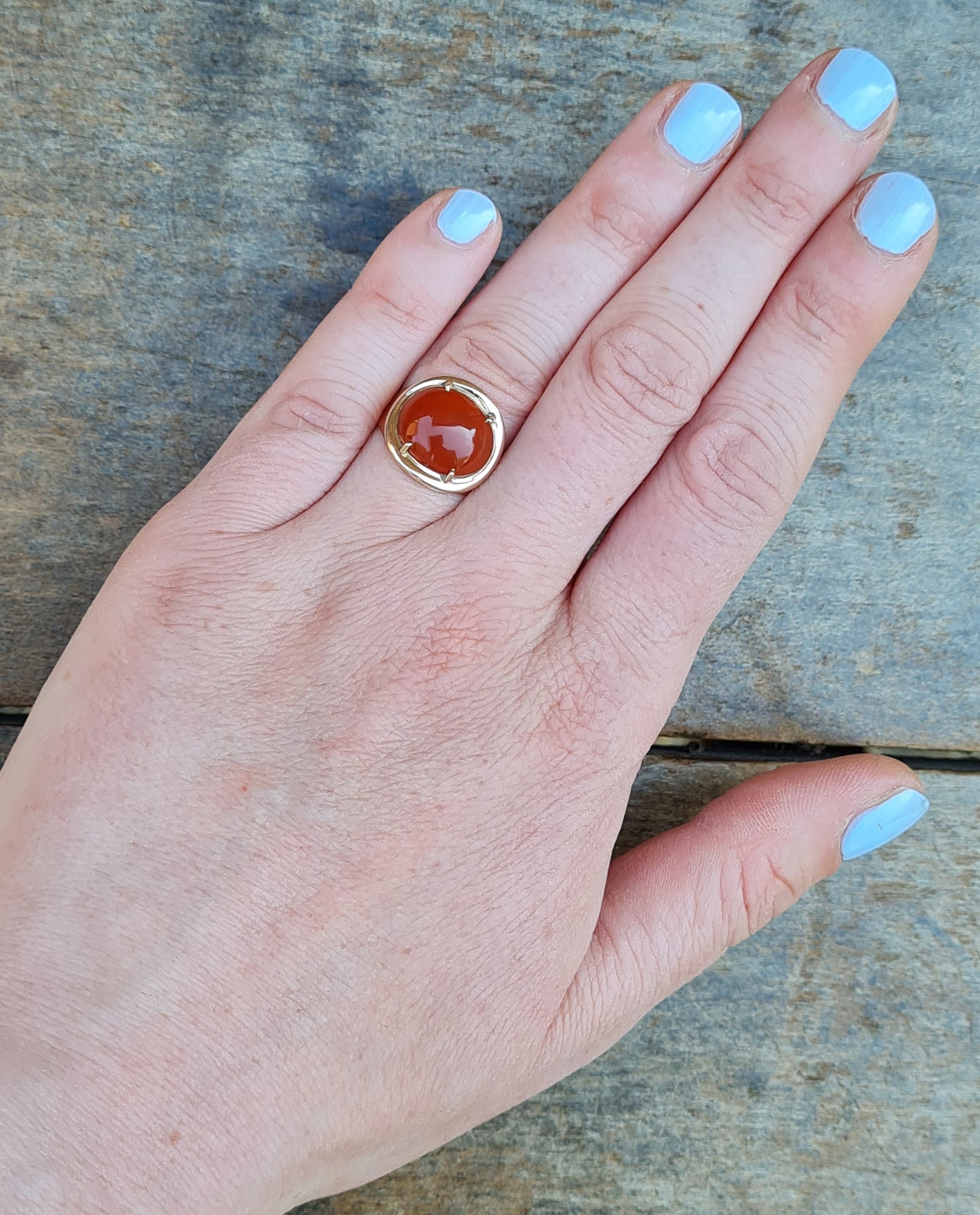 Antique 1797 Georgian Solid 18ct 18k Gold Carnelian Mourning Signet Ring Size M 4g