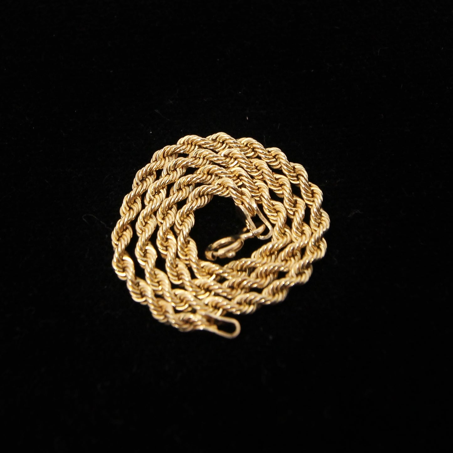 Vintage Hallmarked Solid 9ct 9k Gold Rope Chain Bracelet 7.25 ''