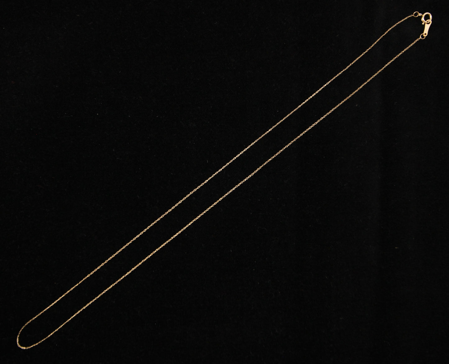 Vintage Hallmarked Solid 14ct 14k Gold Rope Trace Chain Necklace 19.5''