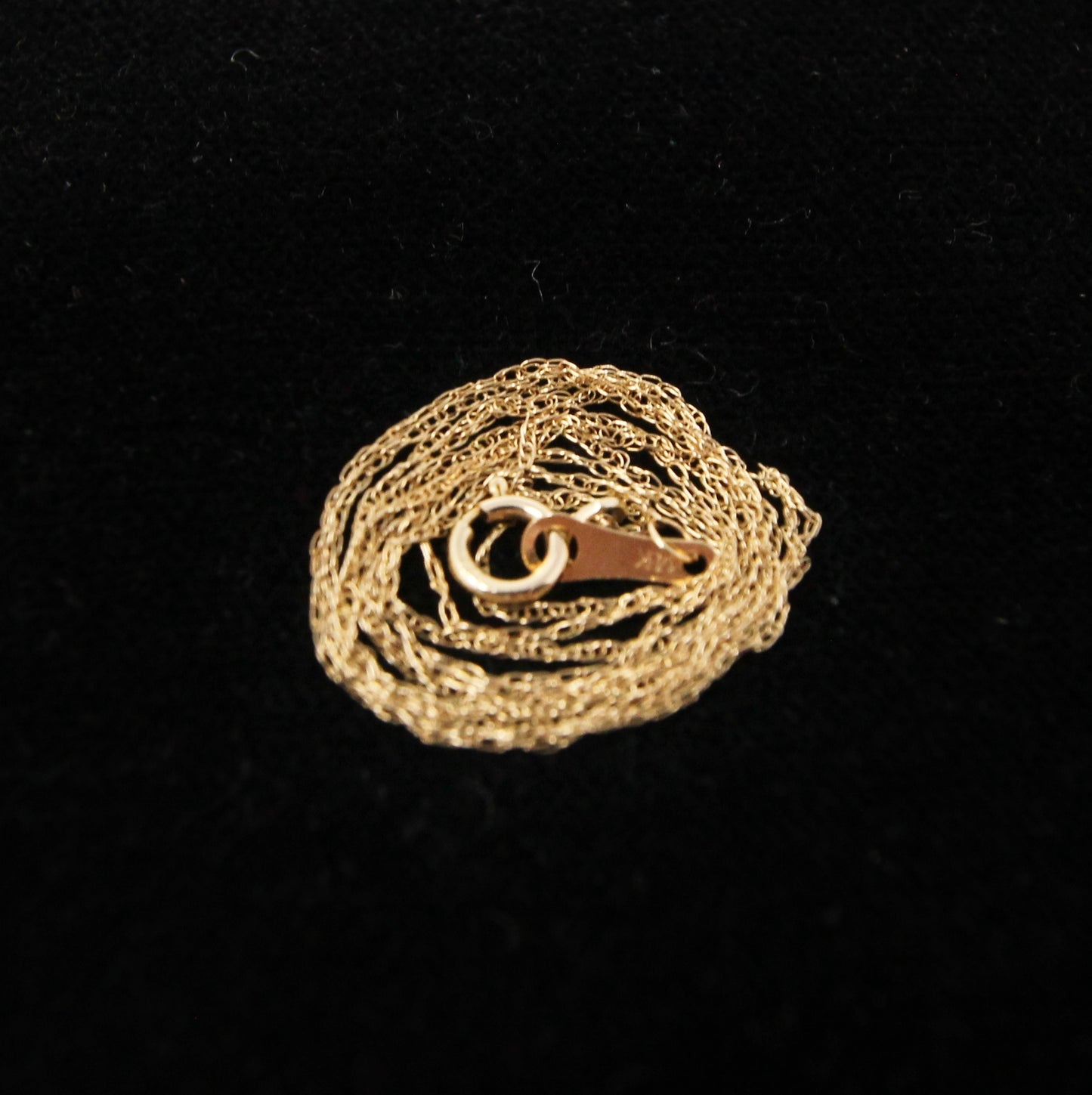 Vintage Hallmarked Solid 14ct 14k Gold Rope Trace Chain Necklace 19.5''