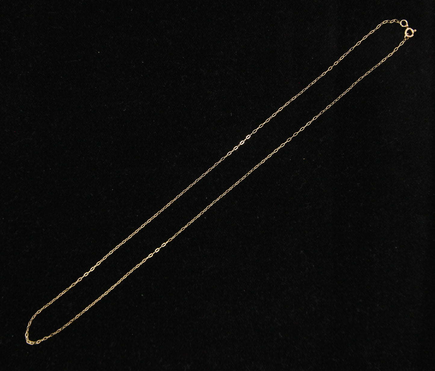 Vintage Hallmarked Solid 9ct 9k Gold Cable Trace Chain Necklace 16''