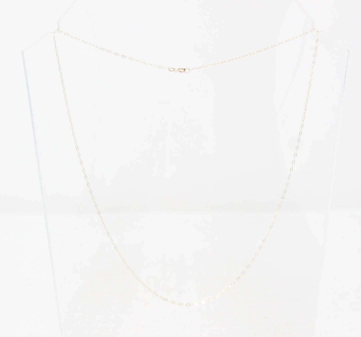 Vintage Hallmarked Solid 9ct 9k Gold Cable Trace Chain Necklace 16''