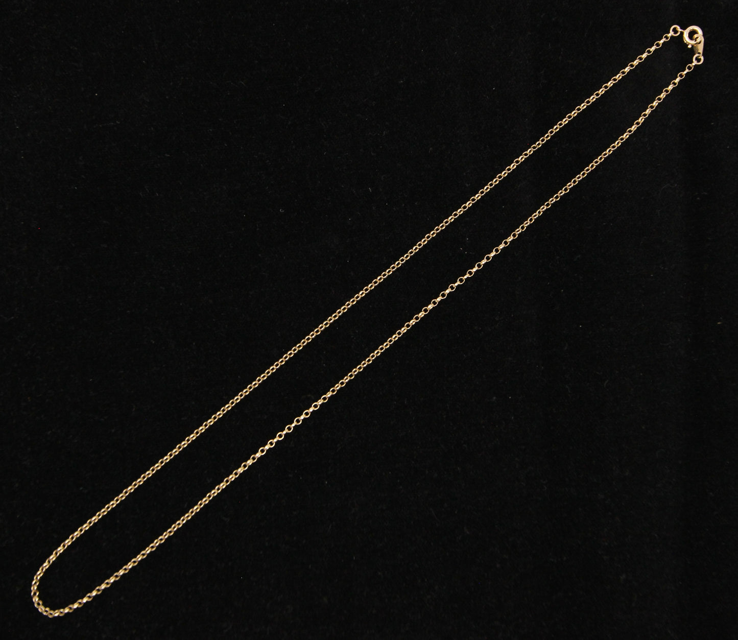Vintage 1993 Hallmarked Solid 9ct 9k Gold Belcher Cable Chain Necklace 17.8''