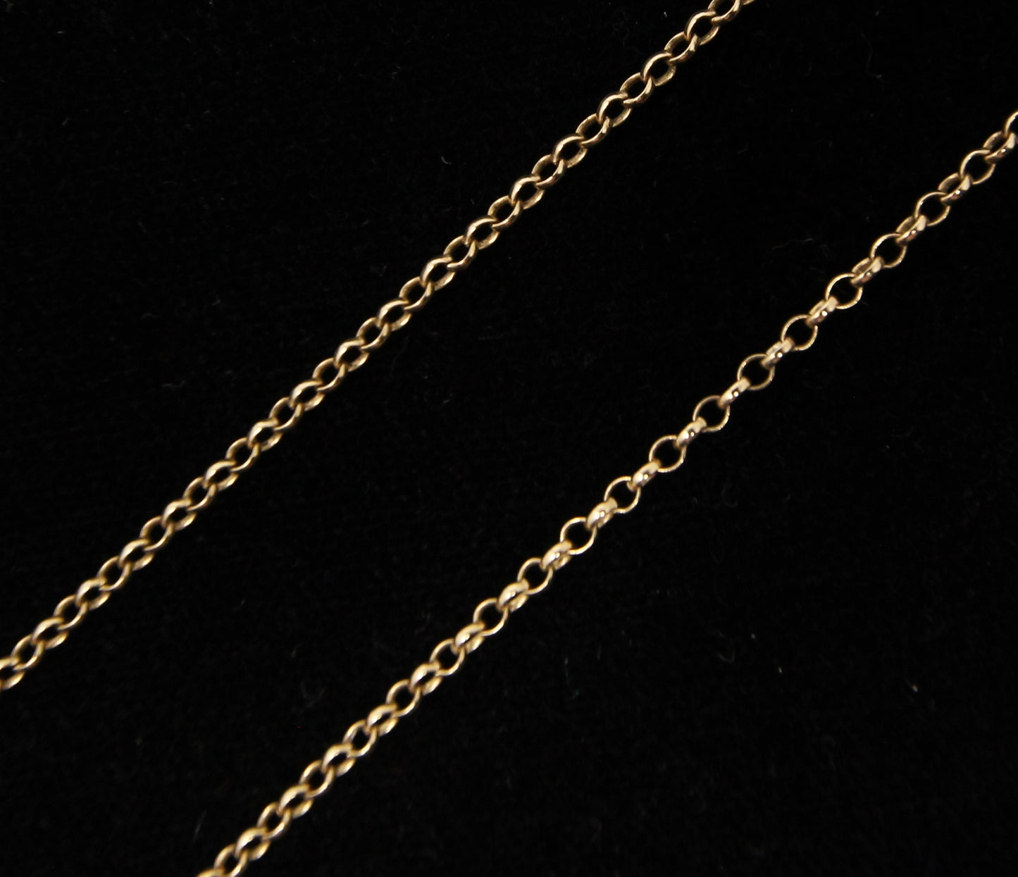 Vintage 1993 Hallmarked Solid 9ct 9k Gold Belcher Cable Chain Necklace 17.8''