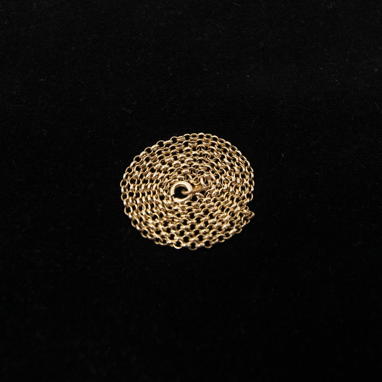 Vintage 1993 Hallmarked Solid 9ct 9k Gold Belcher Cable Chain Necklace 17.8''