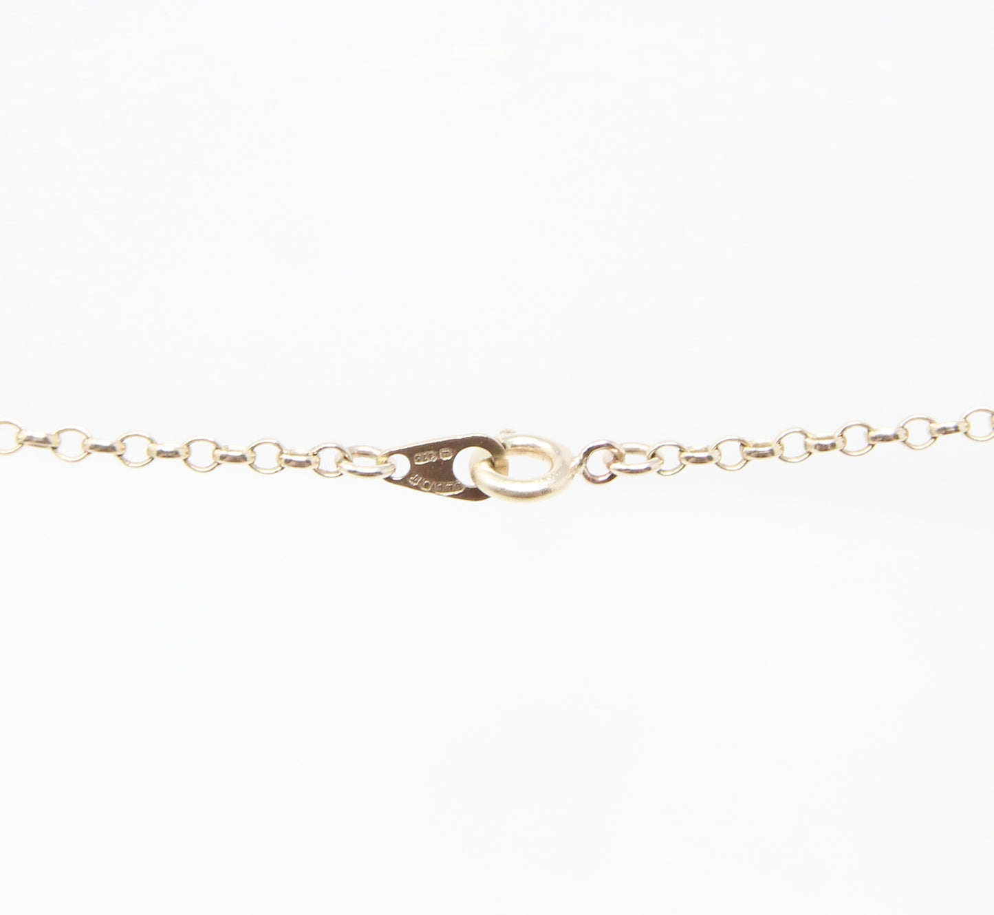 Vintage 1993 Hallmarked Solid 9ct 9k Gold Belcher Cable Chain Necklace 17.8''