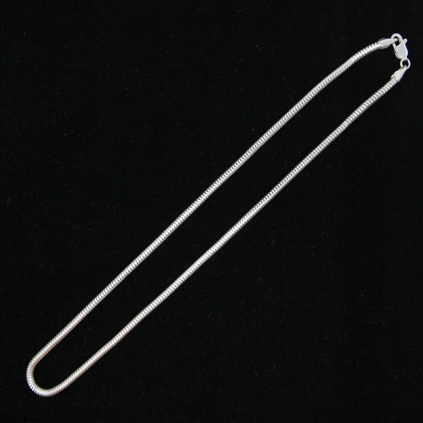 Vintage Italy Solid Sterling Silver 925 Snake Chain Necklace 16.5'' 11g