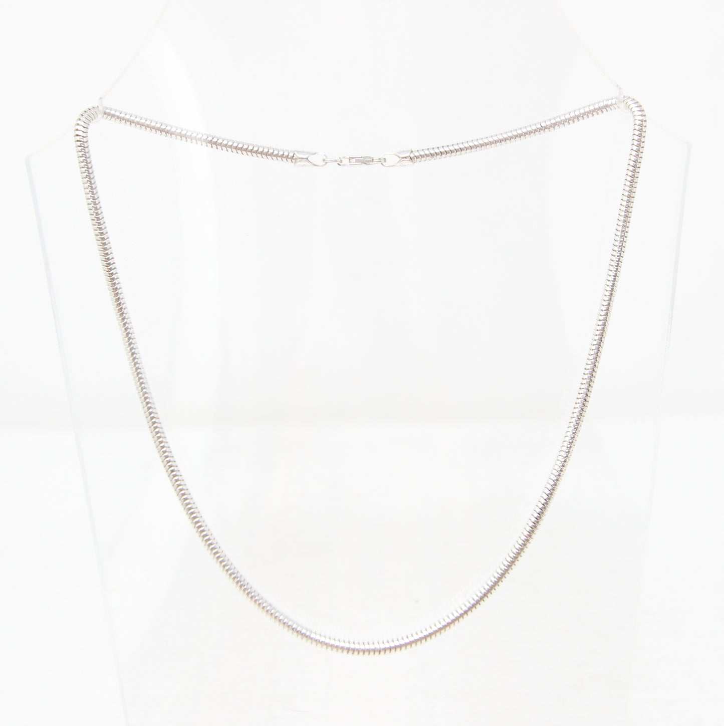 Vintage Italy Solid Sterling Silver 925 Snake Chain Necklace 16.5'' 11g