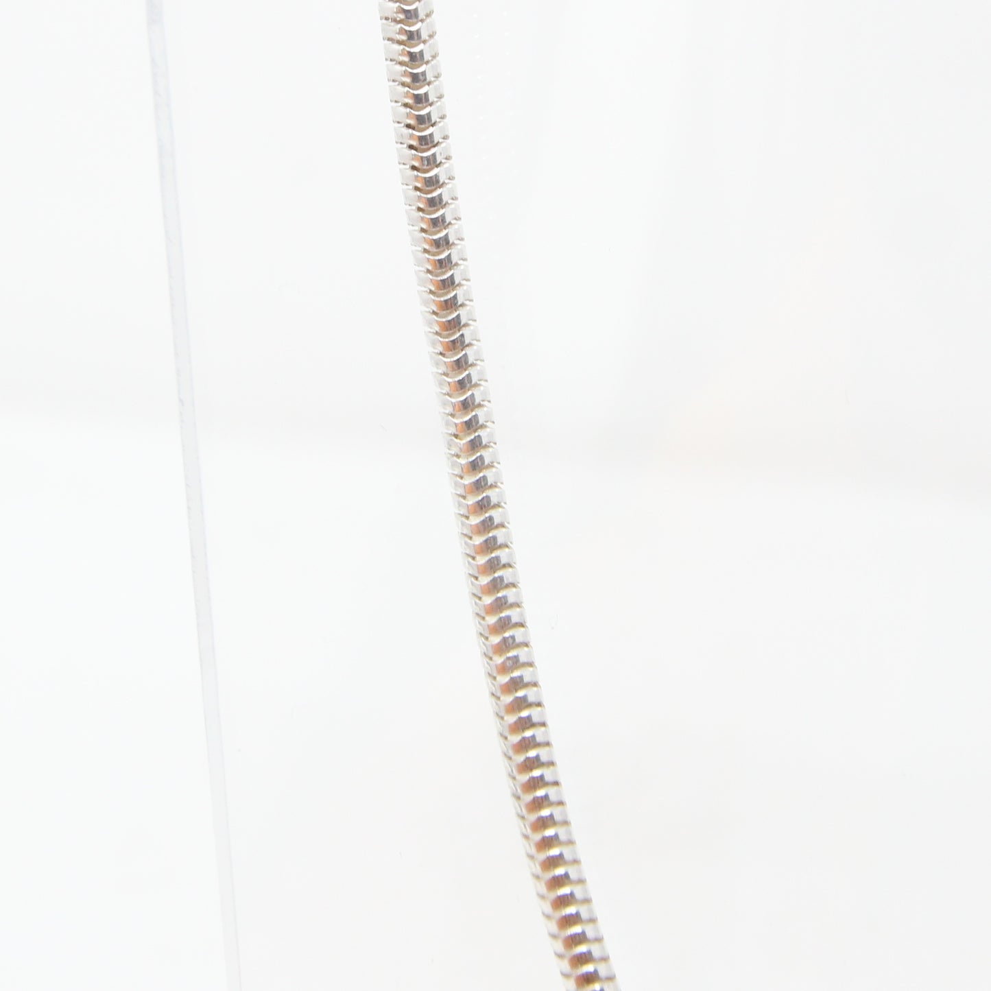 Vintage Italy Solid Sterling Silver 925 Snake Chain Necklace 16.5'' 11g