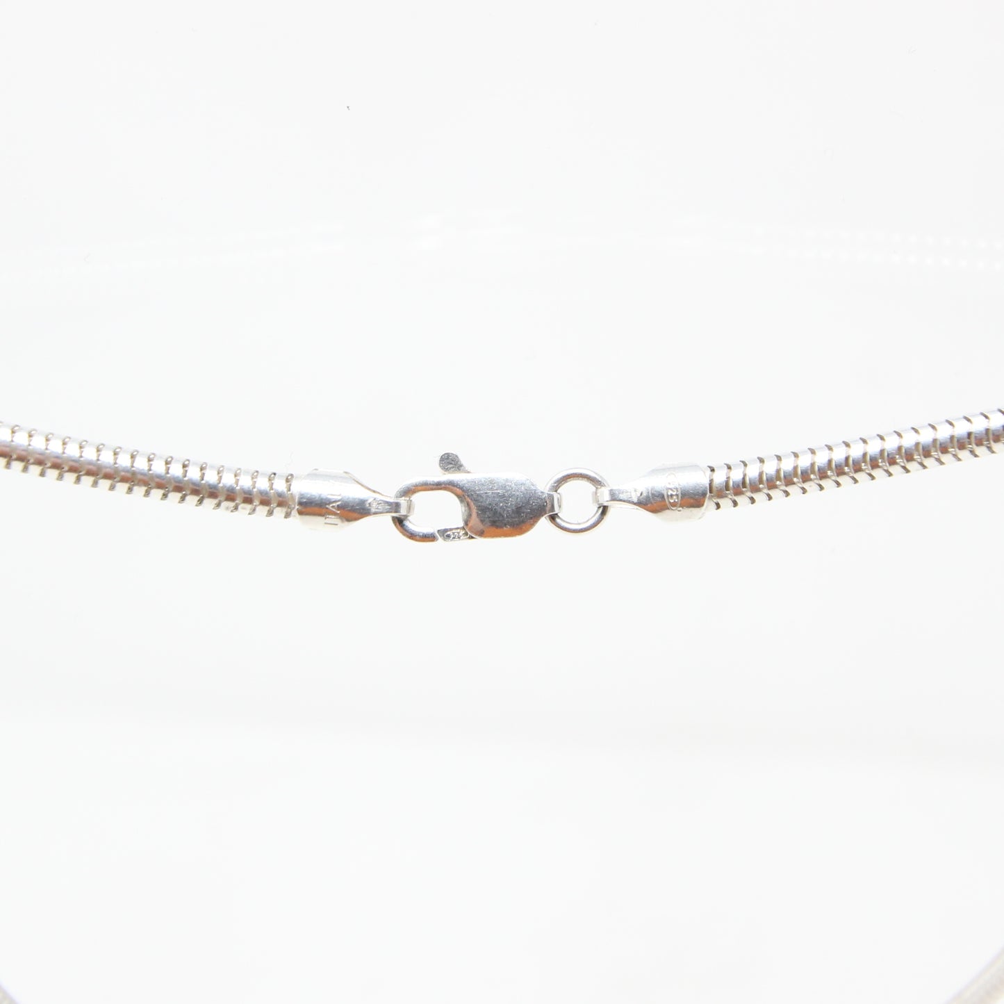 Vintage Italy Solid Sterling Silver 925 Snake Chain Necklace 16.5'' 11g