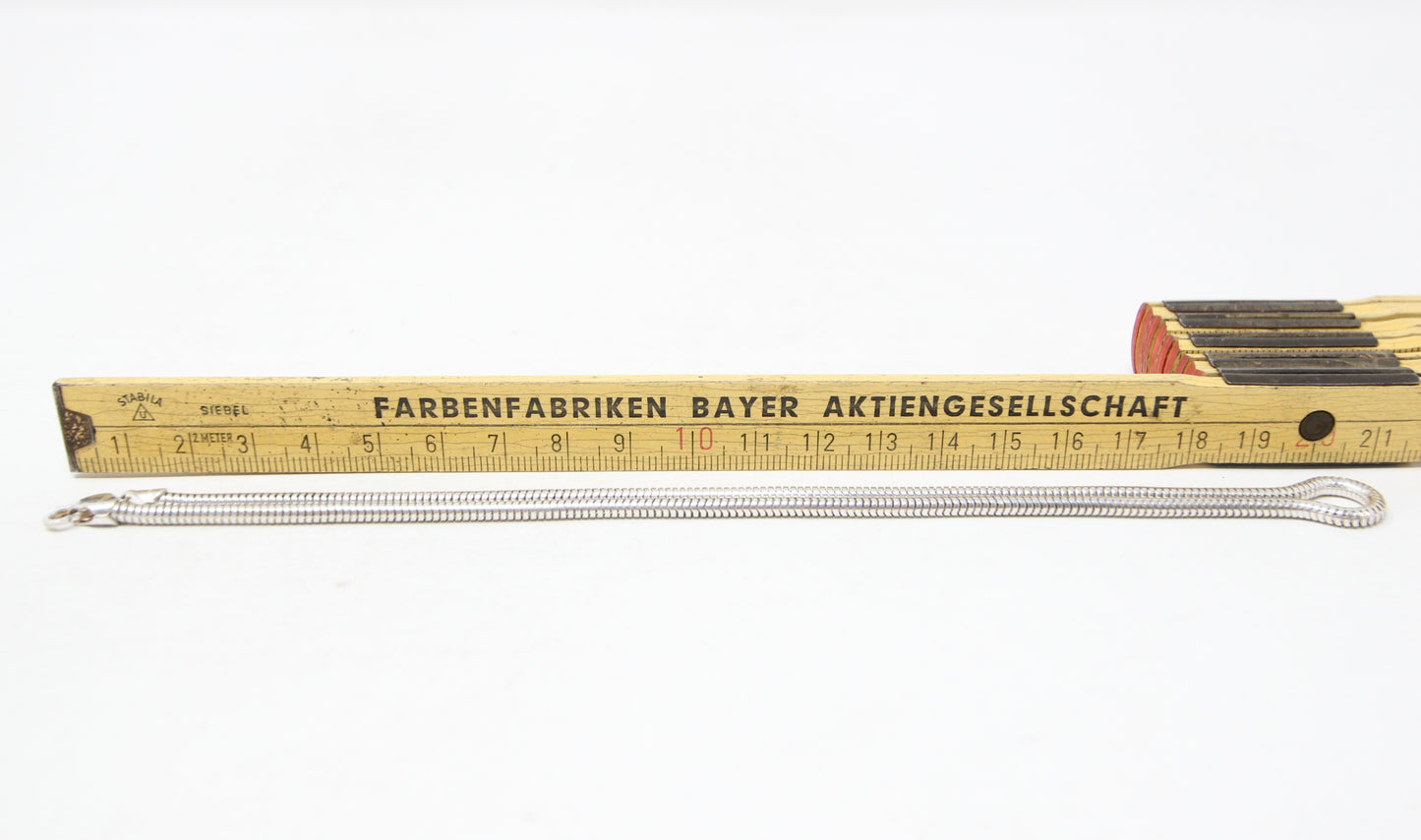 Vintage Italy Solid Sterling Silver 925 Snake Chain Necklace 16.5'' 11g