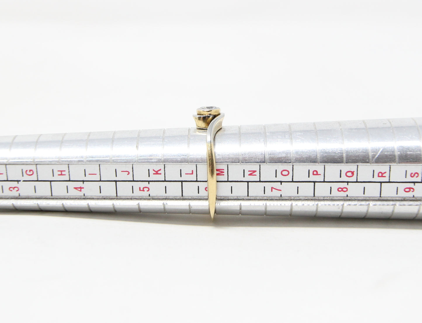 Antique Art Deco Hallmarked Solid 18ct 18k Gold Diamond Solitaire Ring Size L 1/2