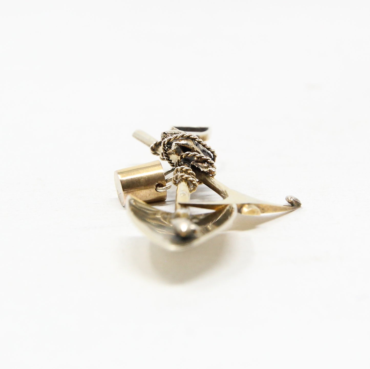 Antique Victorian Solid 9ct 9k Gold Miners Prospectors Nugget Brooch Pin