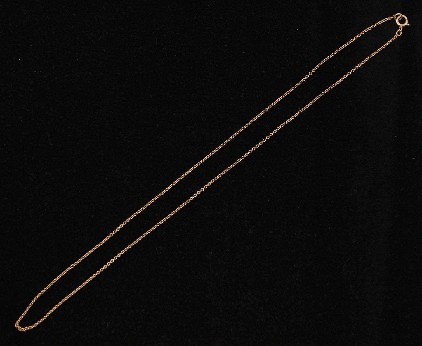 Early Vintage Hallmarked Solid 9ct 9k Gold Cable Belcher Chain Necklace 18.5''