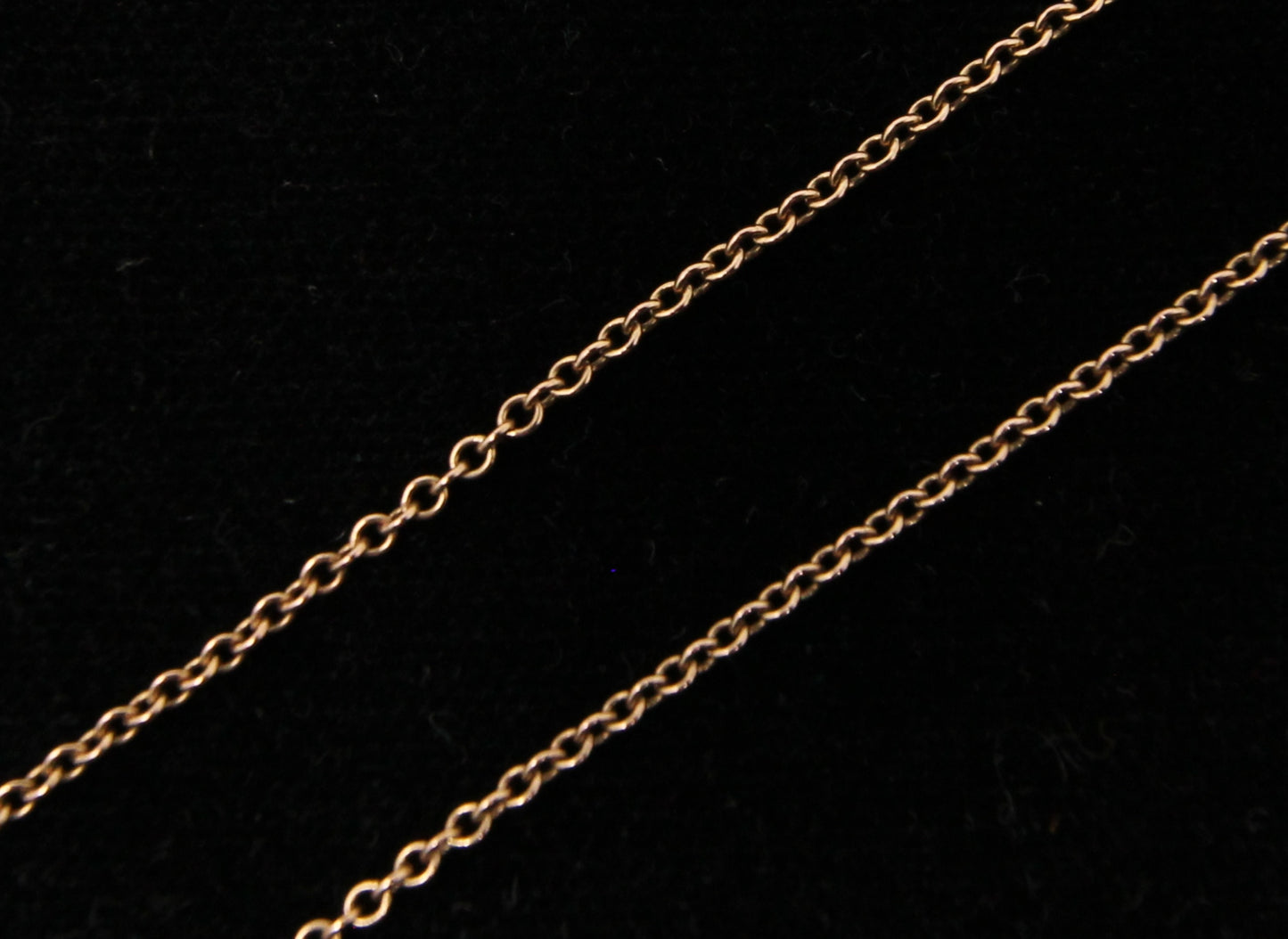 Early Vintage Hallmarked Solid 9ct 9k Gold Cable Belcher Chain Necklace 18.5''