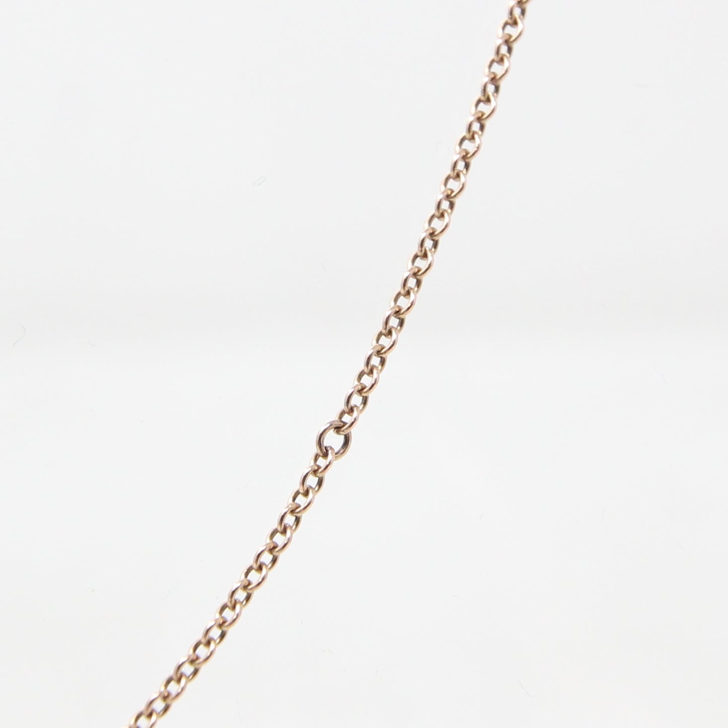 Early Vintage Hallmarked Solid 9ct 9k Gold Cable Belcher Chain Necklace 18.5''