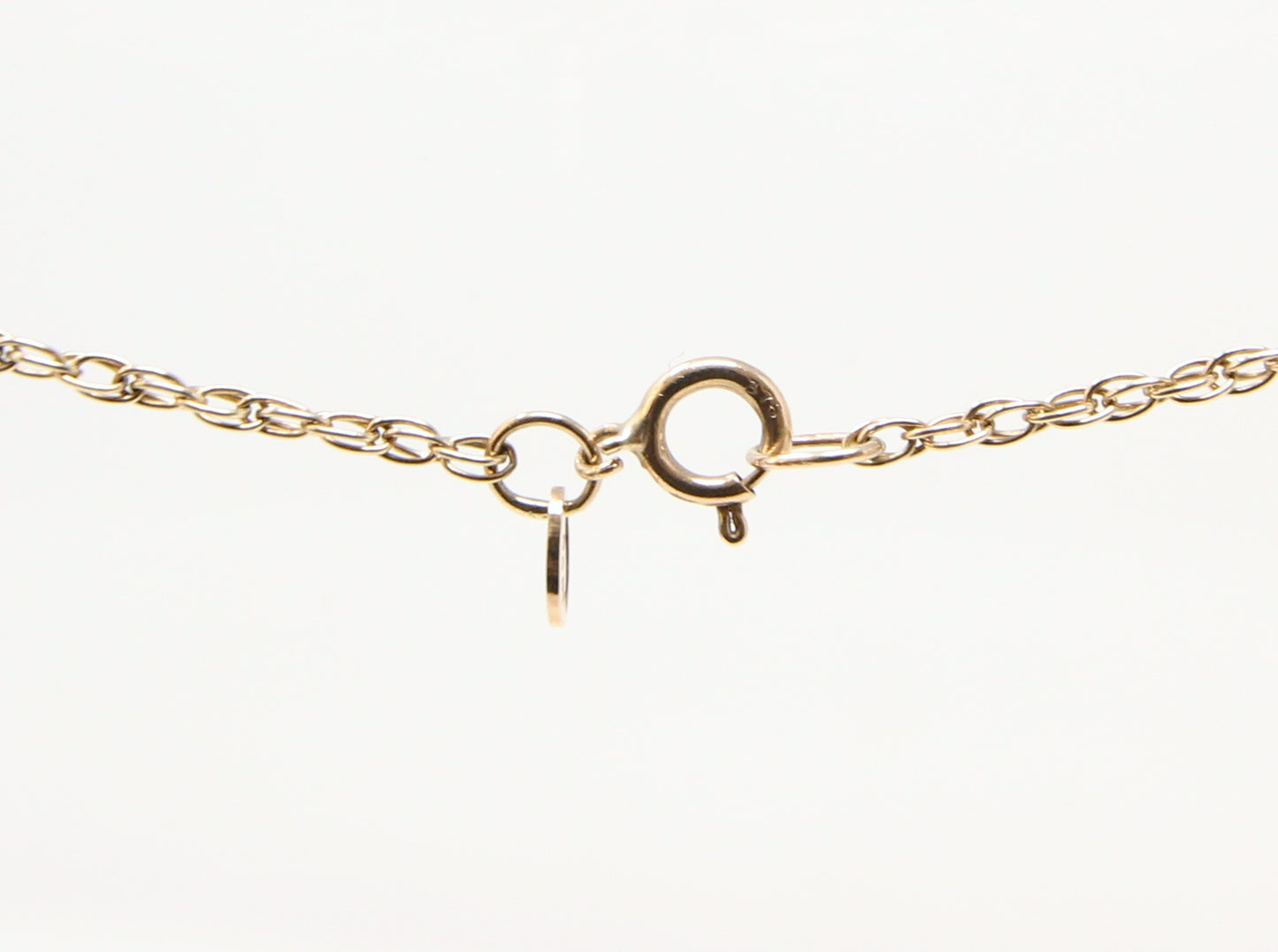 Vintage 1985 Hallmarked Solid 9ct 9k Gold Loose Rope Chain Necklace 16''