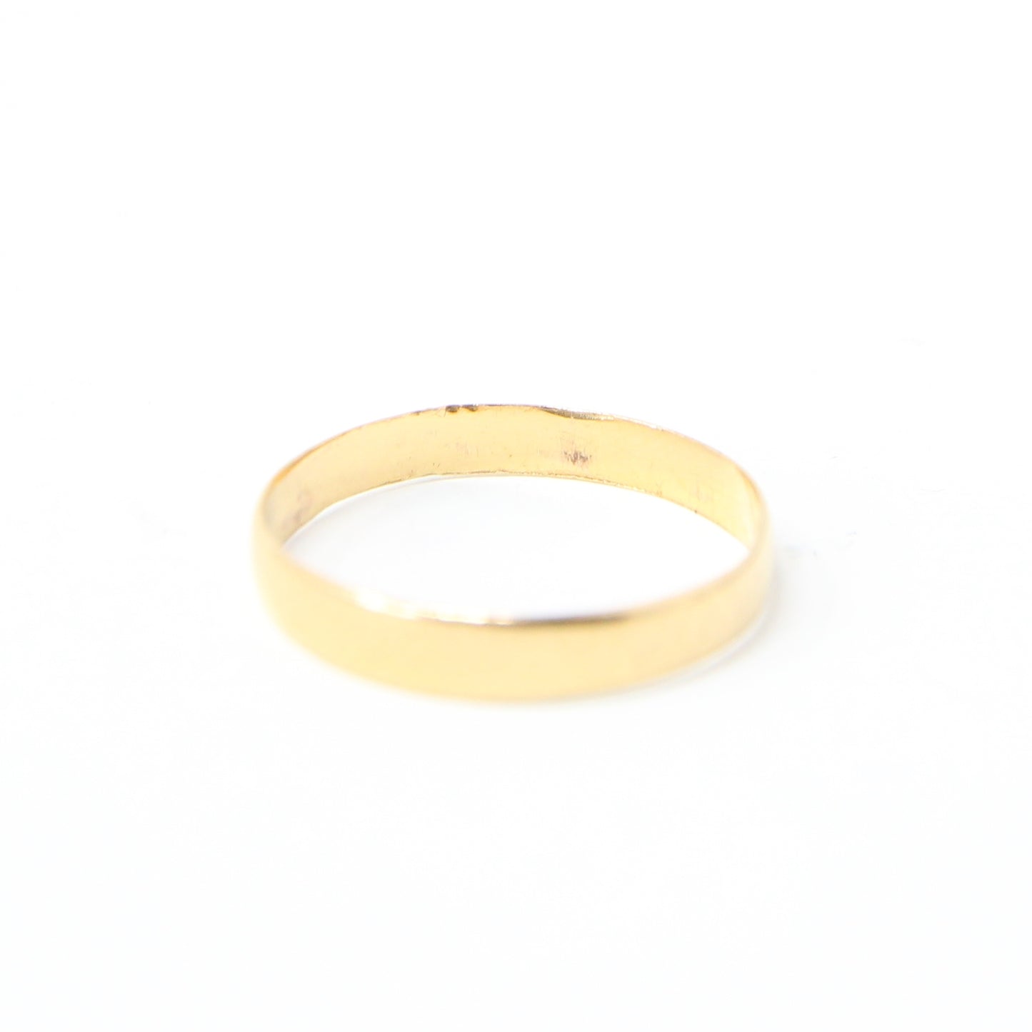 Antique Victorian 1881 Hallmarked Solid 22ct 22k Gold Wedding Stacker Band Ring Size M