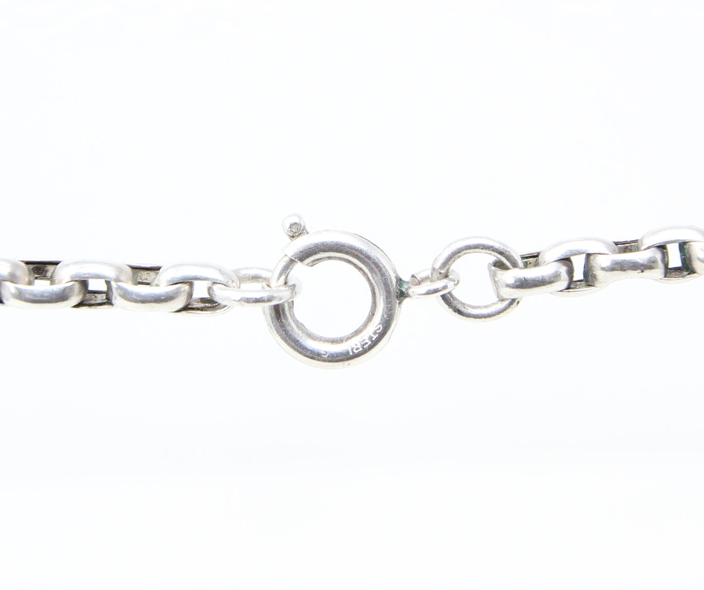 Antique Solid Silver Indian Asian Bell Wedding Curb Cable Chain Choker Necklace 13.3''