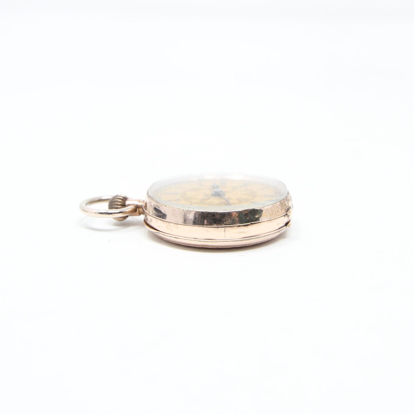 Antique Victorian Hallmarked 9ct 9k Gold Ladies Swiss Pocket Watch Pendant
