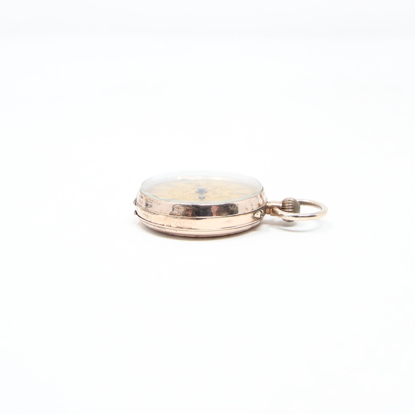 Antique Victorian Hallmarked 9ct 9k Gold Ladies Swiss Pocket Watch Pendant
