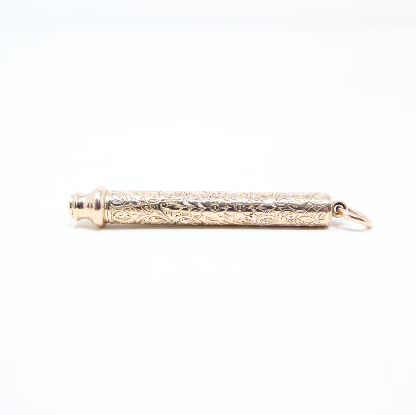 Antique Victorian Solid 9ct 9k Rose Gold Propelling pencil Pendant for Necklace Chain