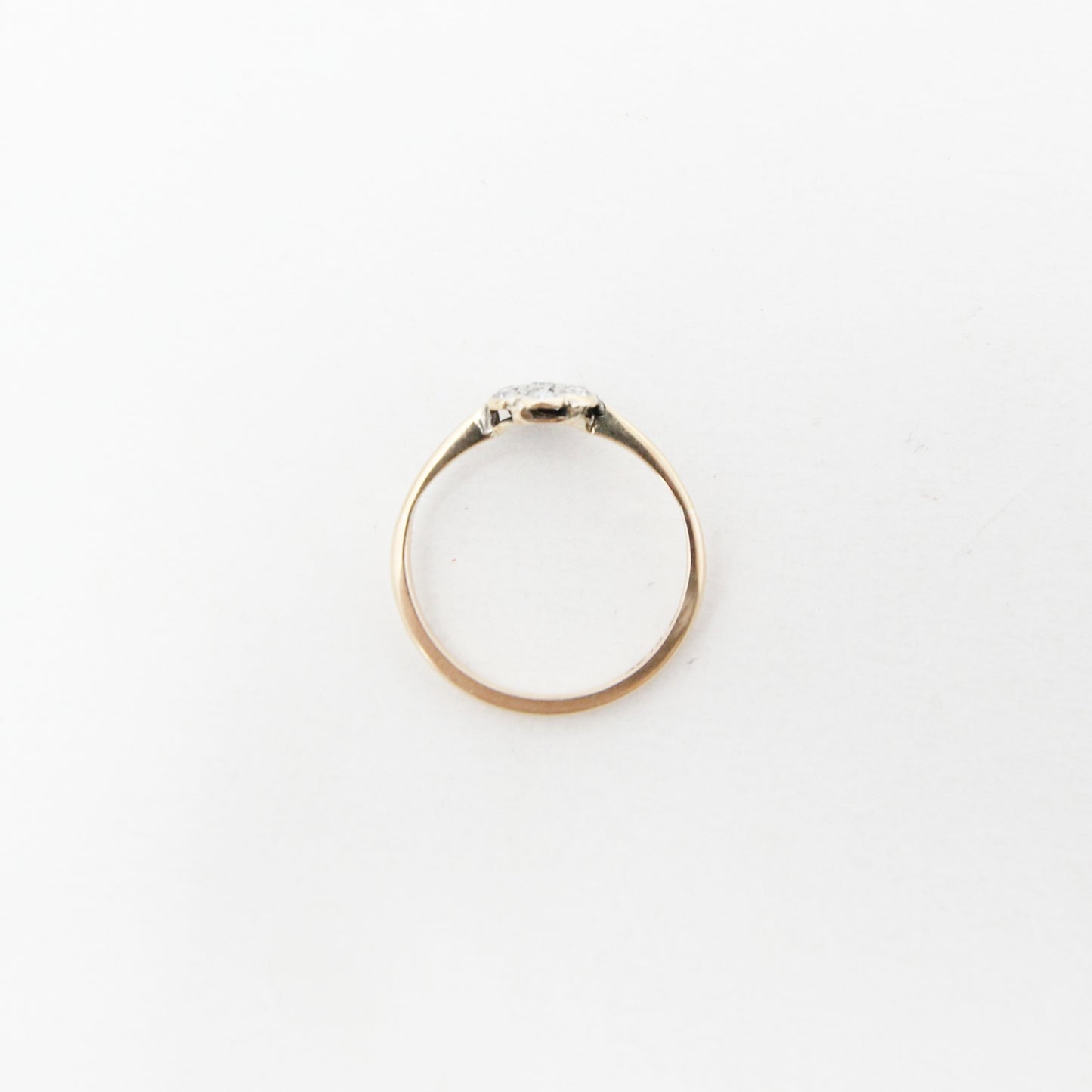 Antique Edwardian Hallmarked Solid 18ct 18k Gold Diamond Daisy Ring Size N