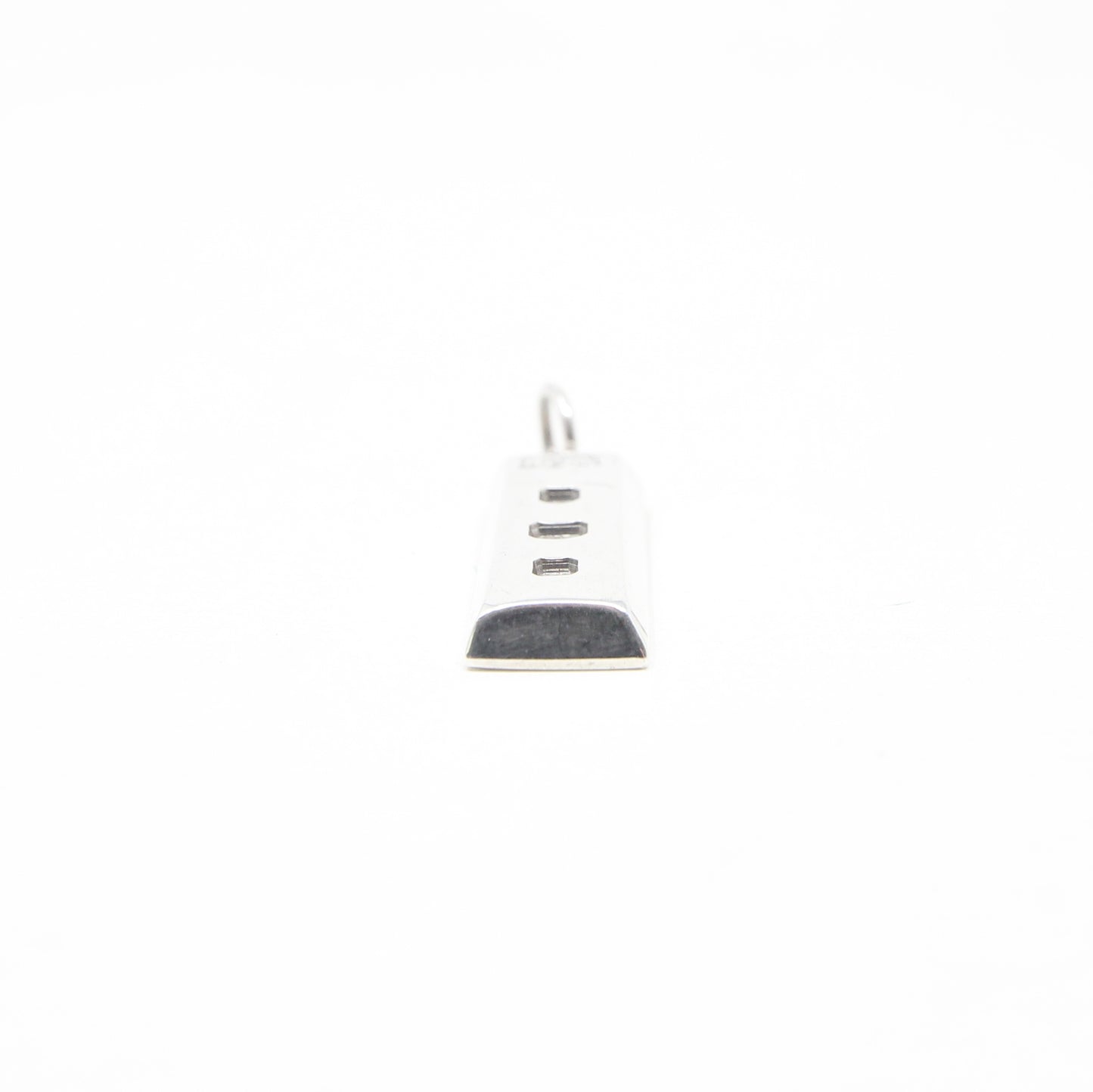 Vintage 1978 Sheffield Hallmarked Solid Sterling Silver Ingot Bar Pendant 8.3g 11