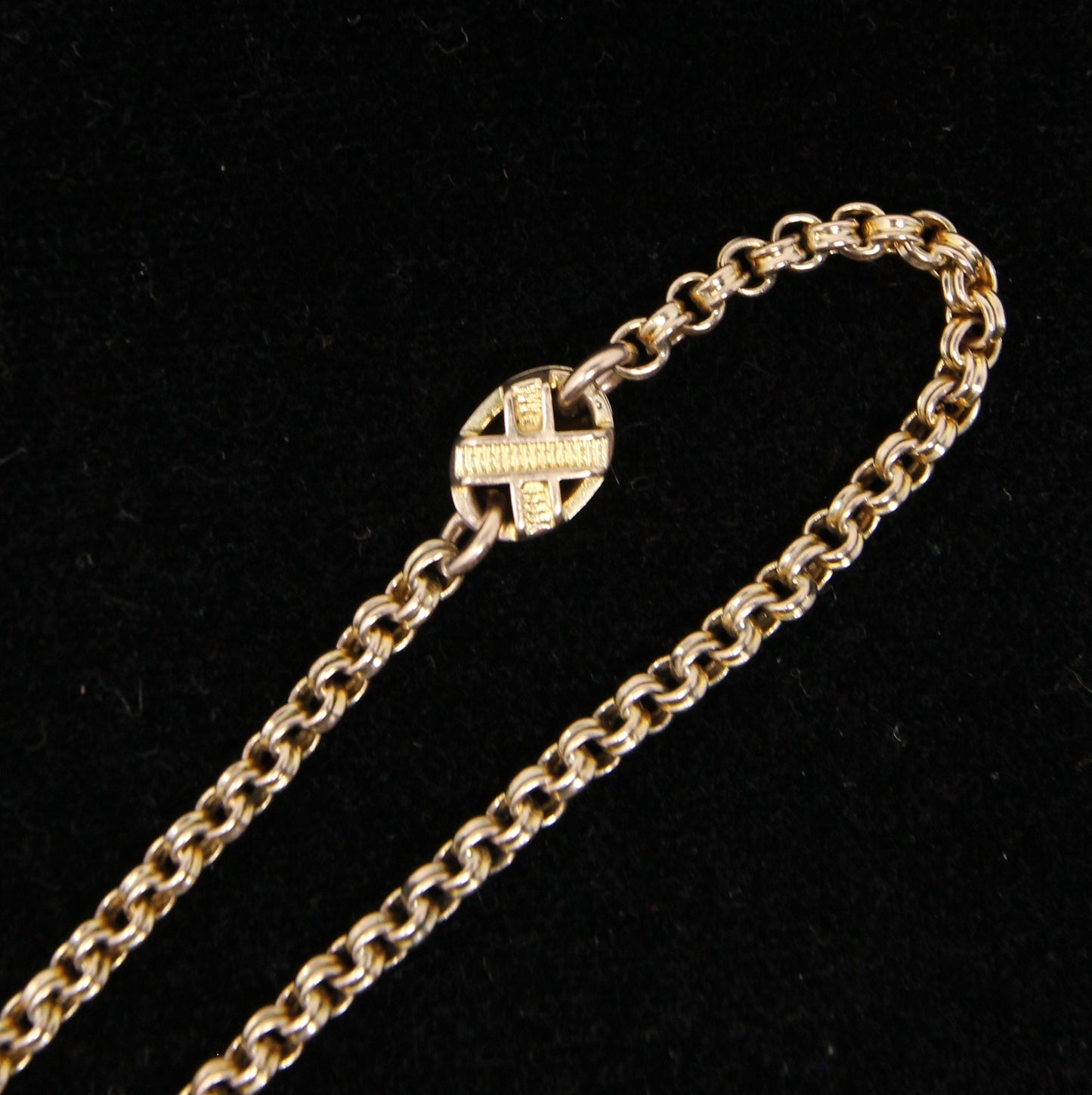 Antique Victorian Solid 7.2ct Gold Fancy Albertina Watch Chain Bracelet 8.6''