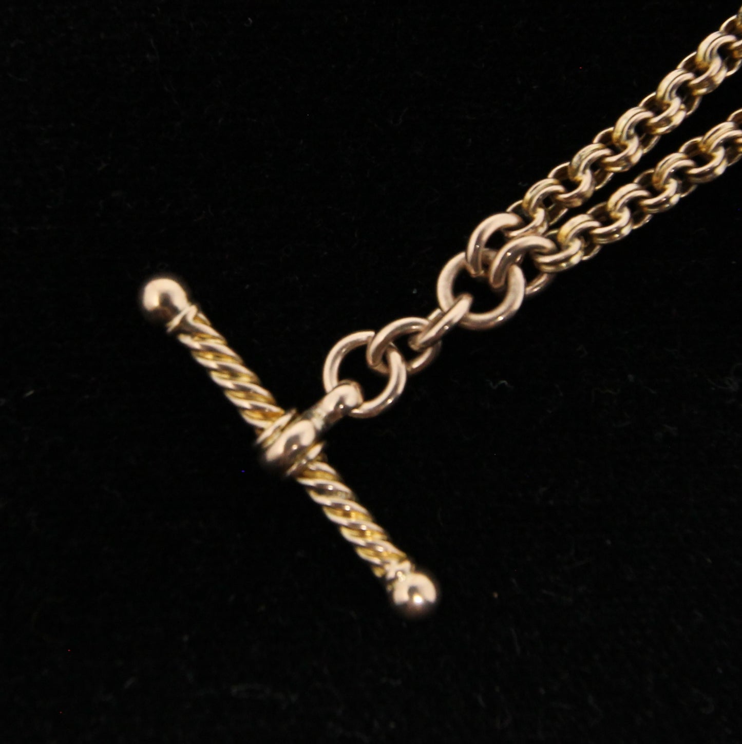 Antique Victorian Solid 7.2ct Gold Fancy Albertina Watch Chain Bracelet 8.6''