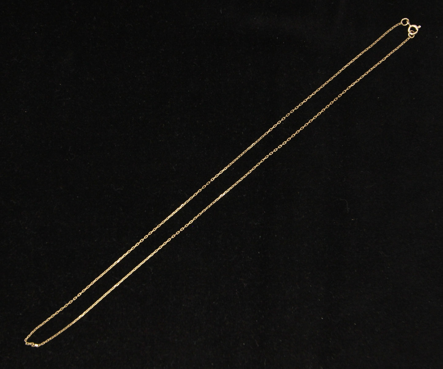 Vintage 1980's Hallmarked Solid 9ct 9k Gold Cable Belcher Chain Necklace 21.25''