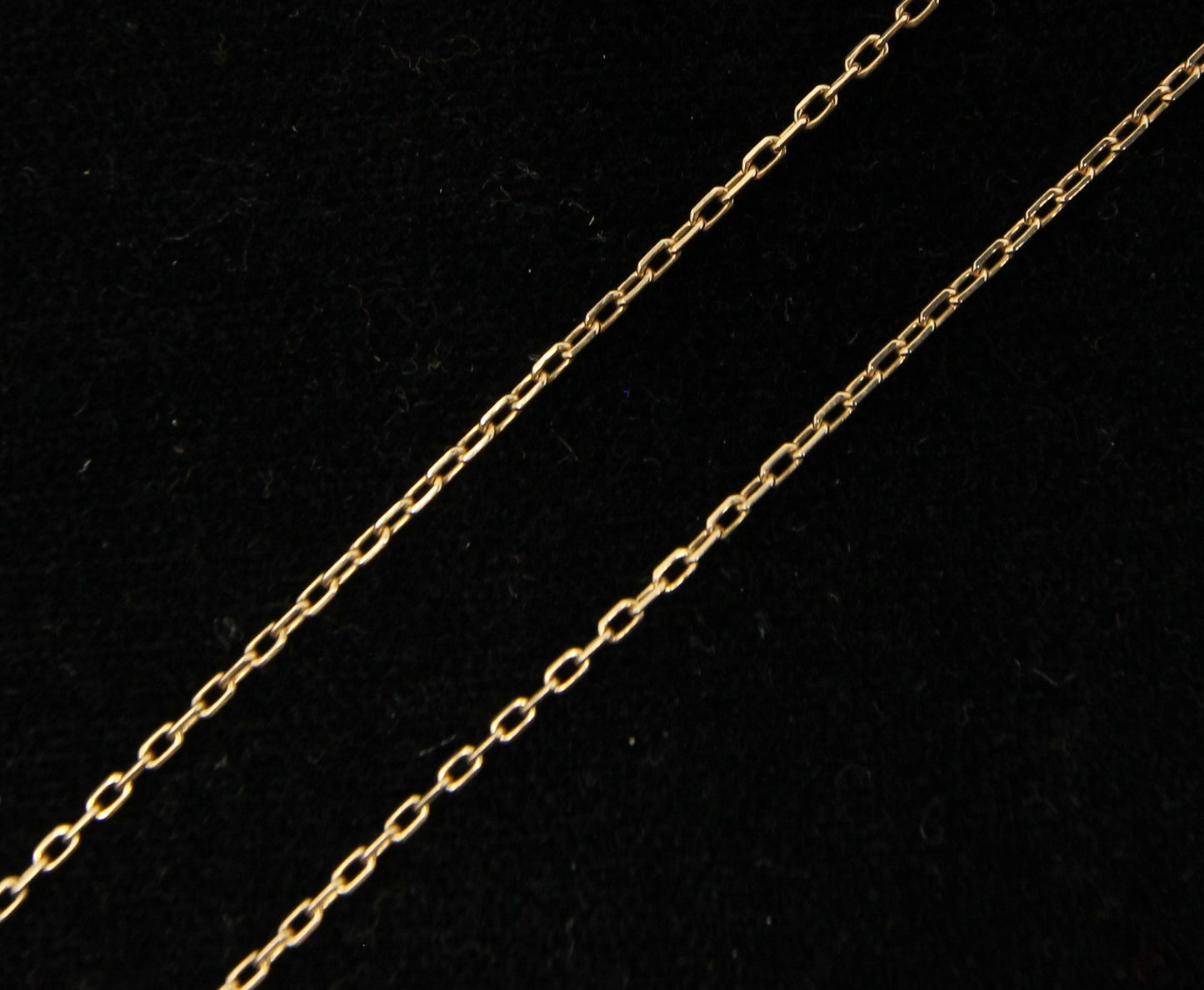 Vintage 1980's Hallmarked Solid 9ct 9k Gold Cable Belcher Chain Necklace 21.25''