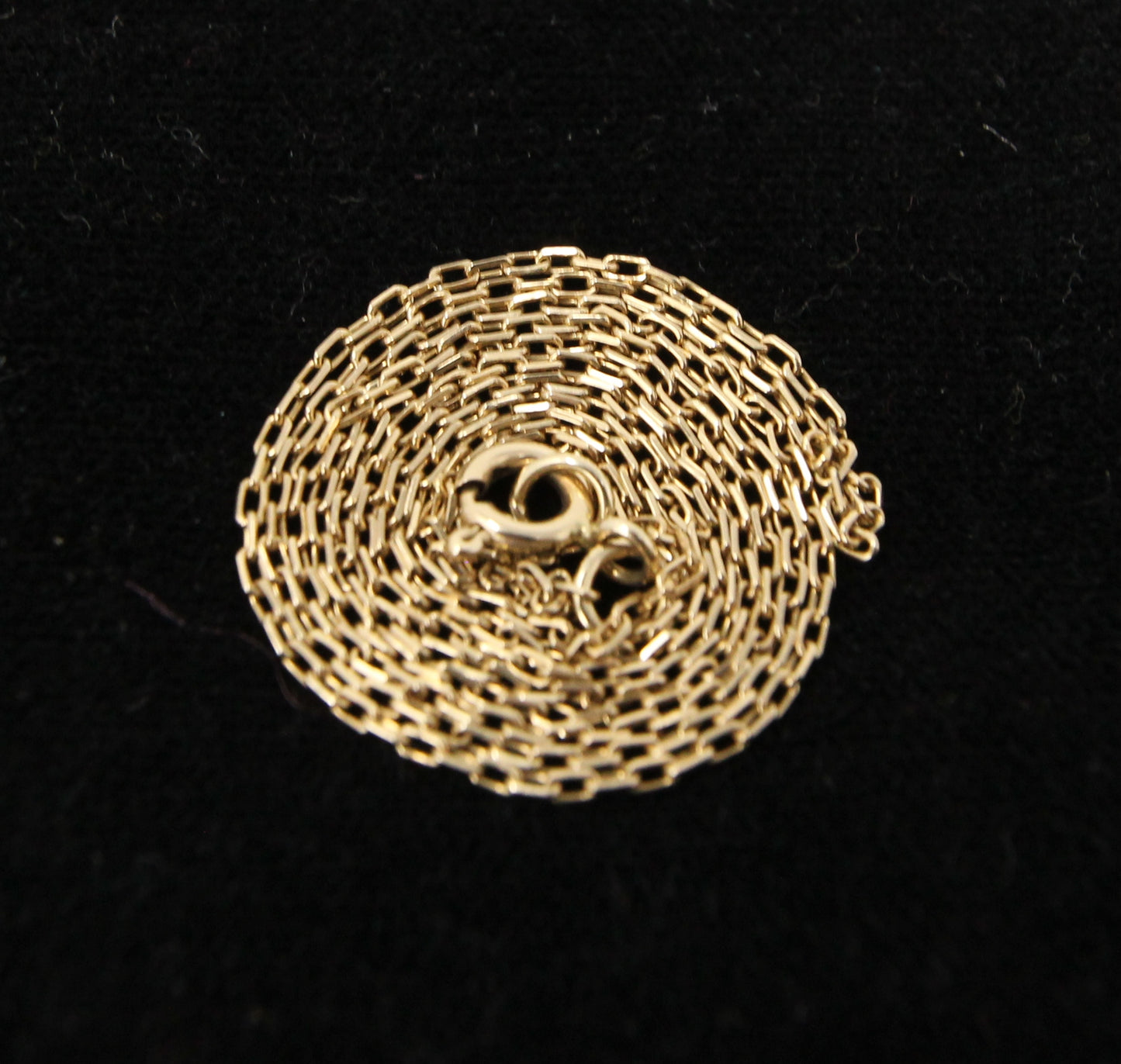 Vintage 1980's Hallmarked Solid 9ct 9k Gold Cable Belcher Chain Necklace 21.25''