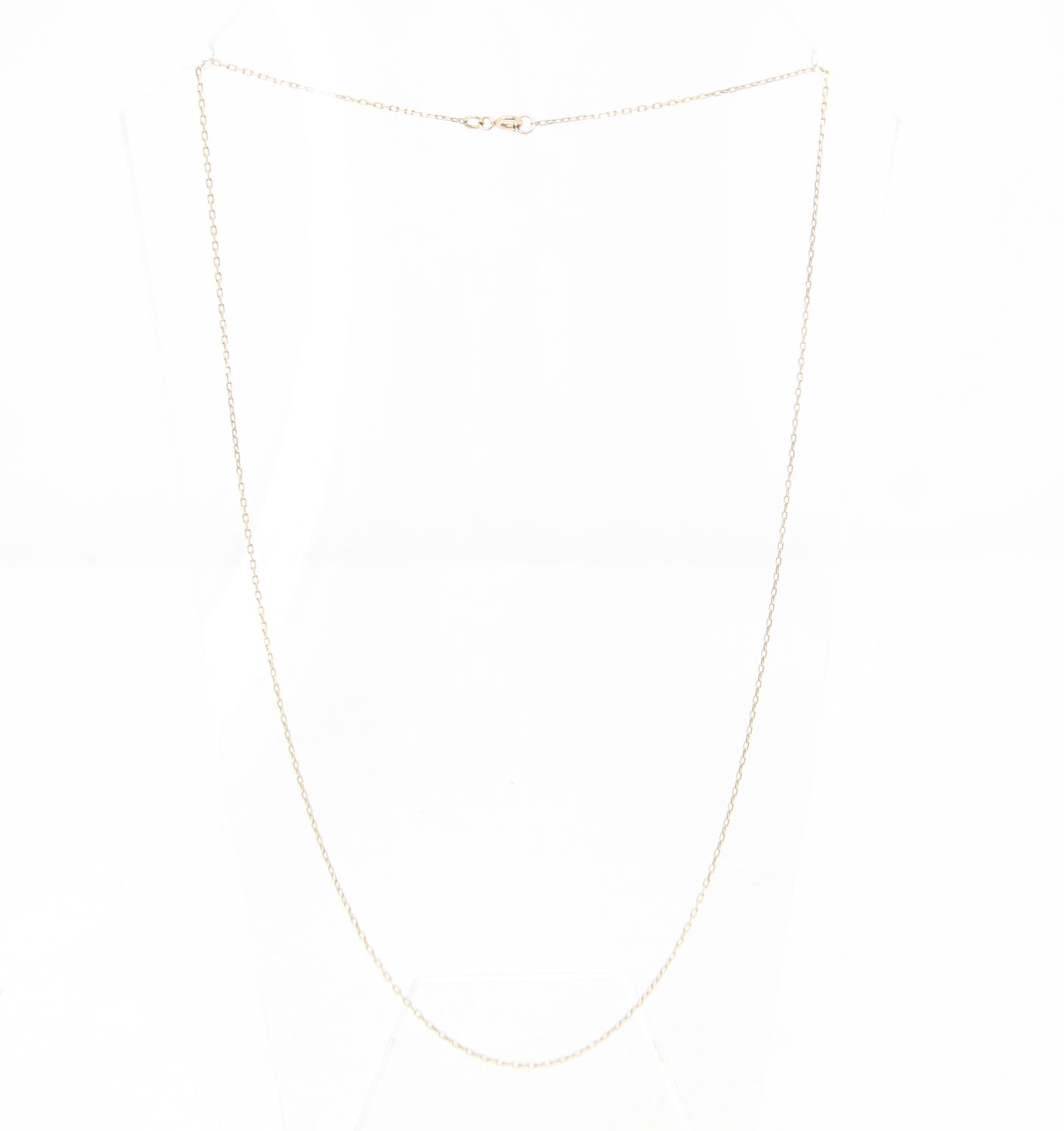 Vintage 1980's Hallmarked Solid 9ct 9k Gold Cable Belcher Chain Necklace 21.25''