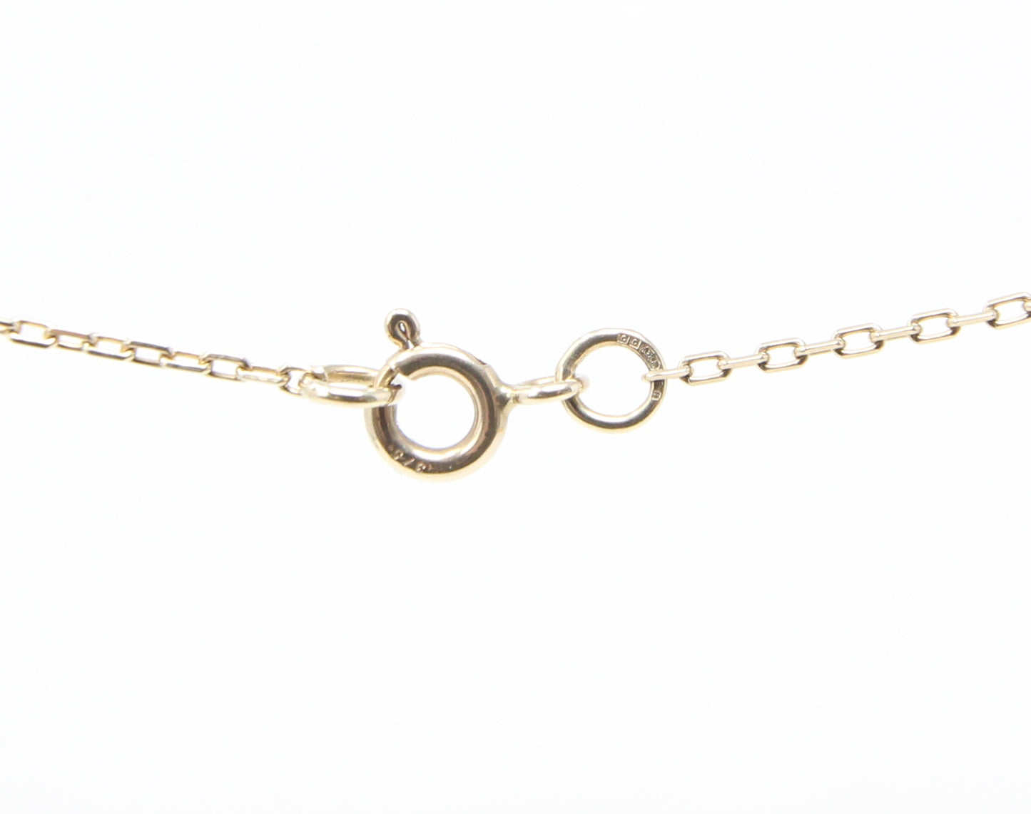 Vintage 1980's Hallmarked Solid 9ct 9k Gold Cable Belcher Chain Necklace 21.25''