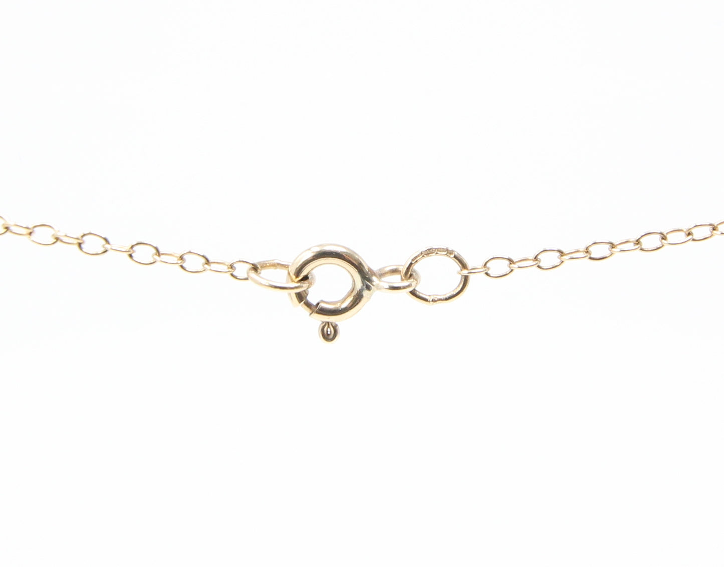 Vintage 1980's Hallmarked Solid 9ct 9k Gold Cable Chain Necklace 18.5''