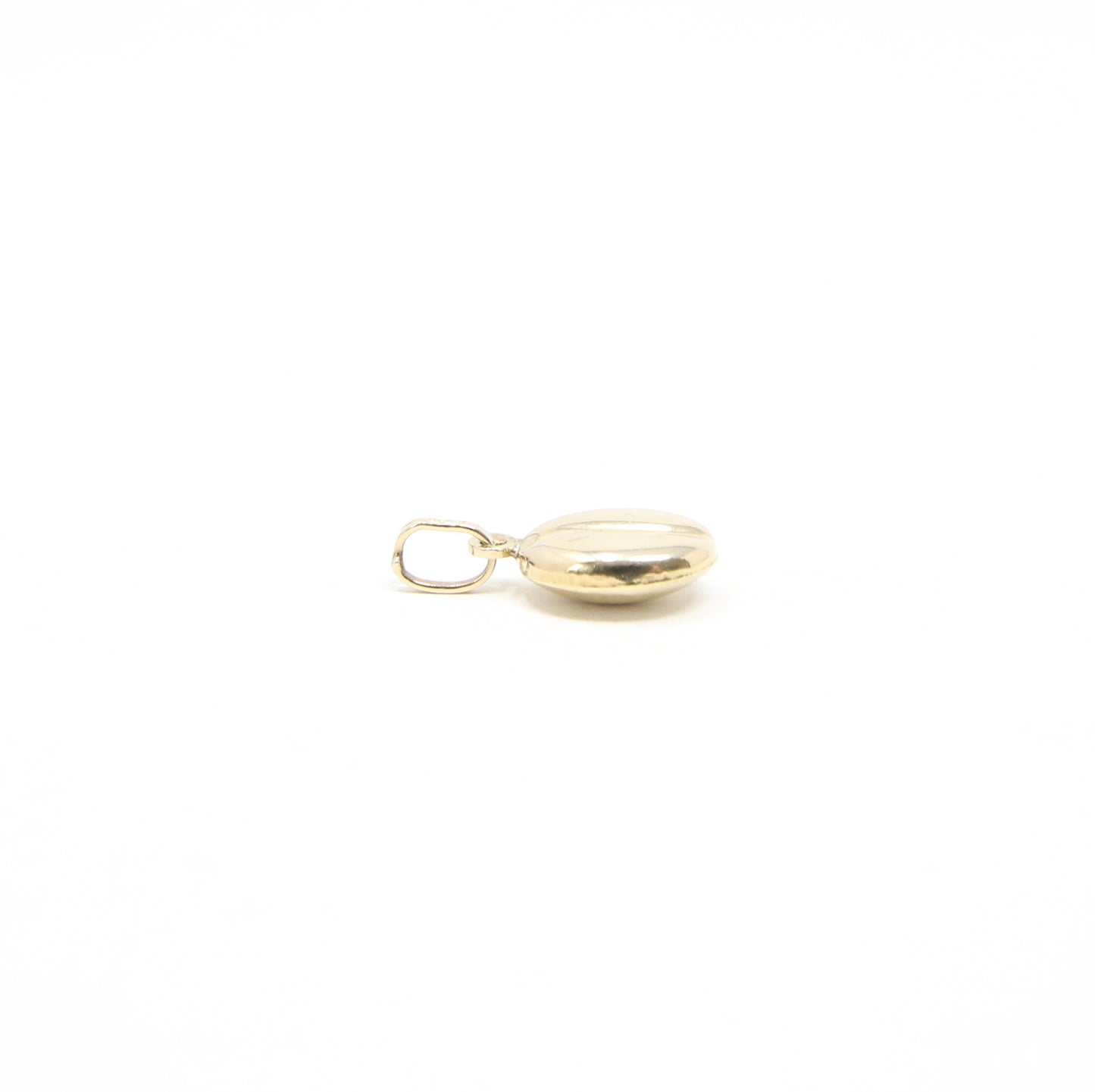 Vintage 1980's Hallmarked Solid 9ct 9k Gold Coffee Bean Pendant