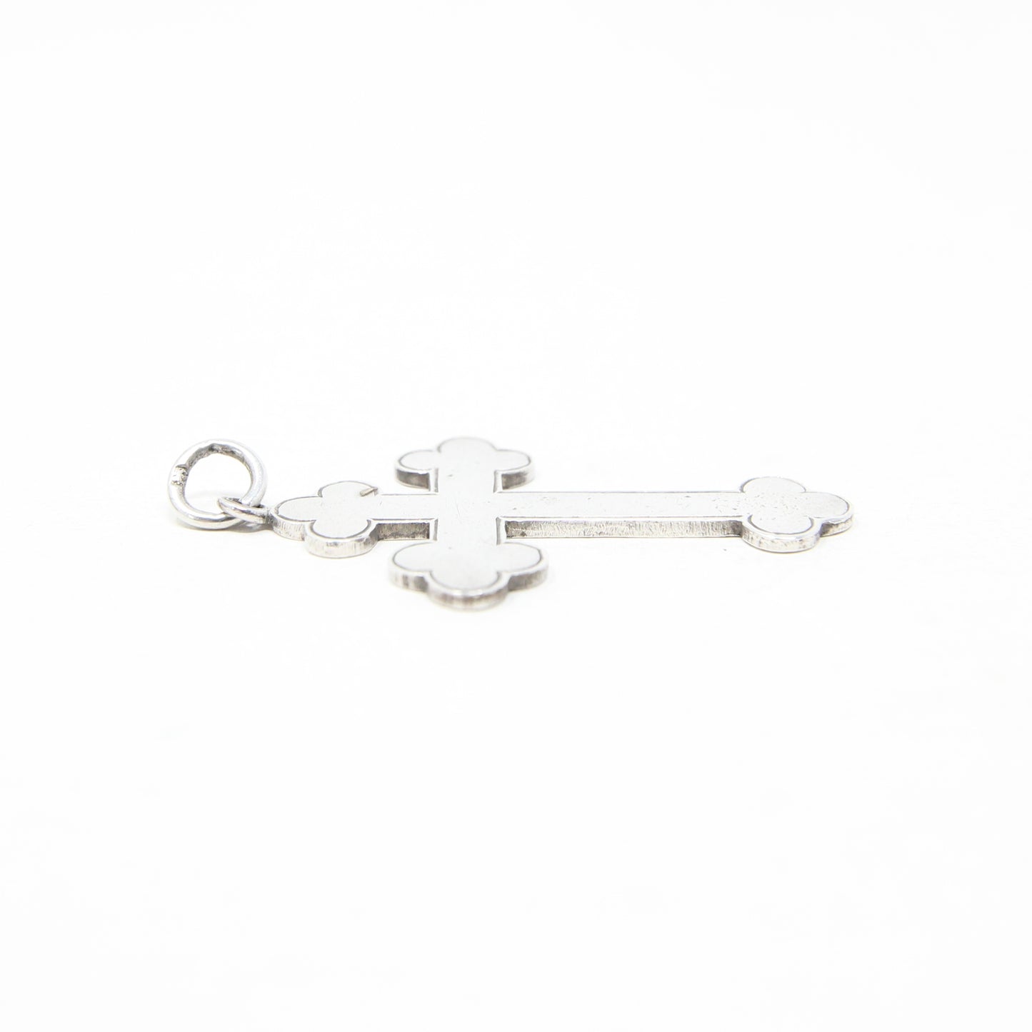 Antique 1912 Hallmarked Solid Sterling Silver Large Cross Pendant for Neclace Chain