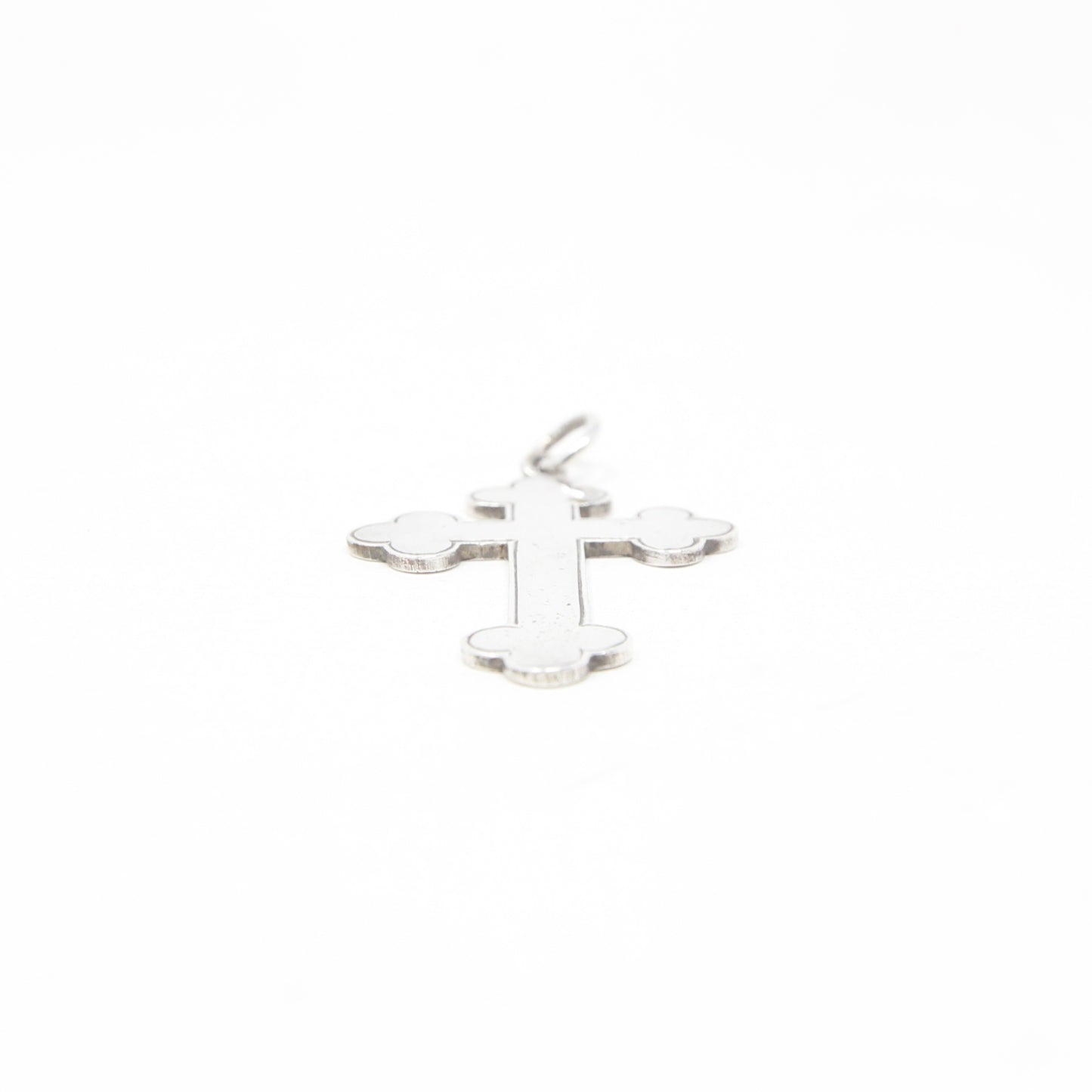 Antique 1912 Hallmarked Solid Sterling Silver Large Cross Pendant for Neclace Chain