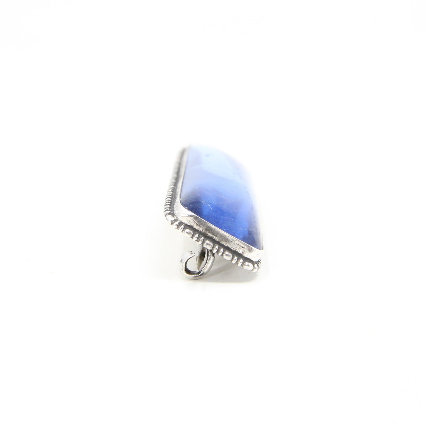 Antique Art Deco Hallmarked Solid Sterling Silver Blue Morpho Butterfly Wing Brooch Pin