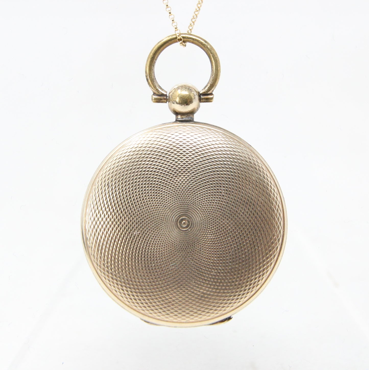 Antique Victorian 9ct 9k Rolled Gold Front Back Locket Pendant